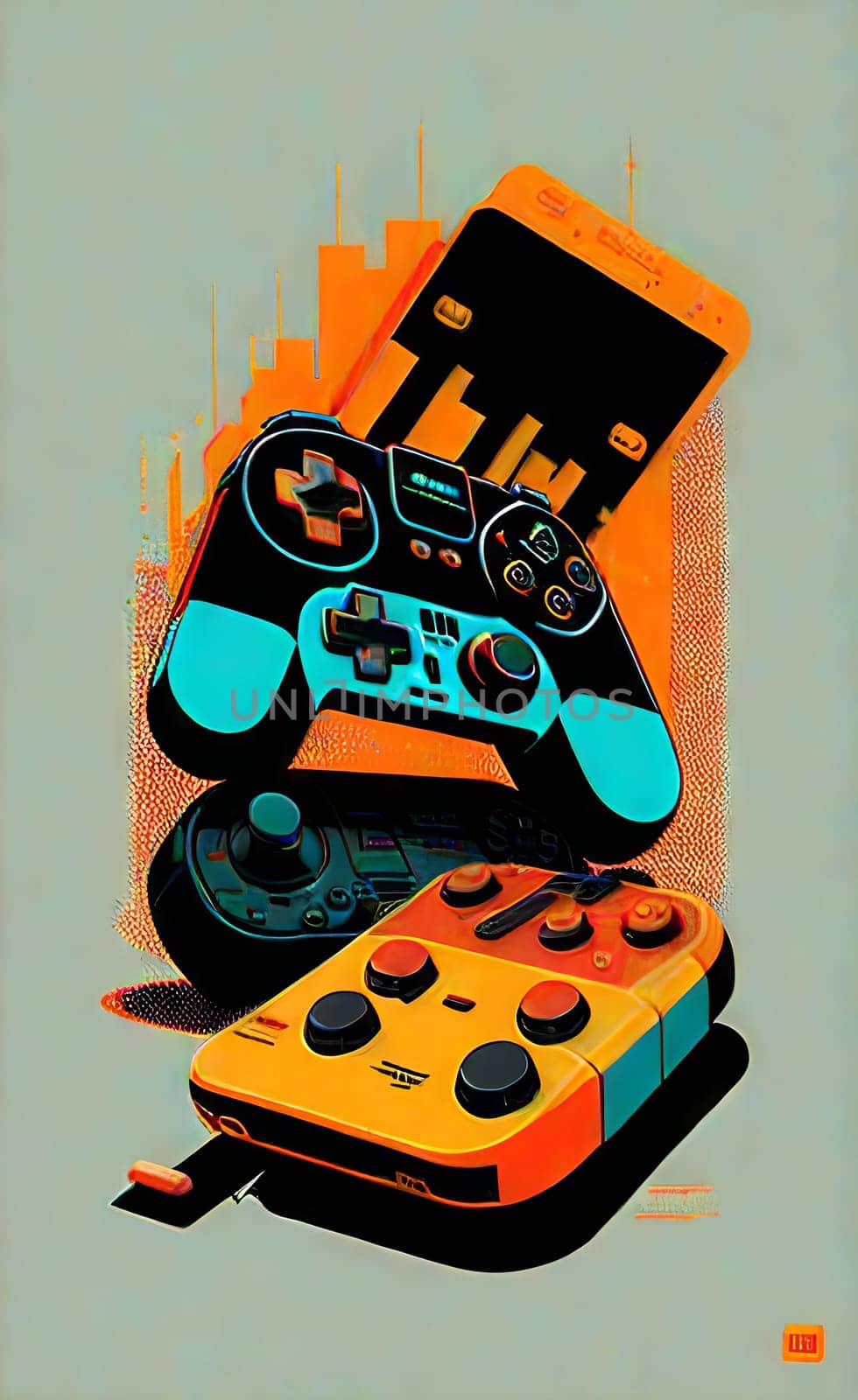 Art from gaming gamepads. by N_Design