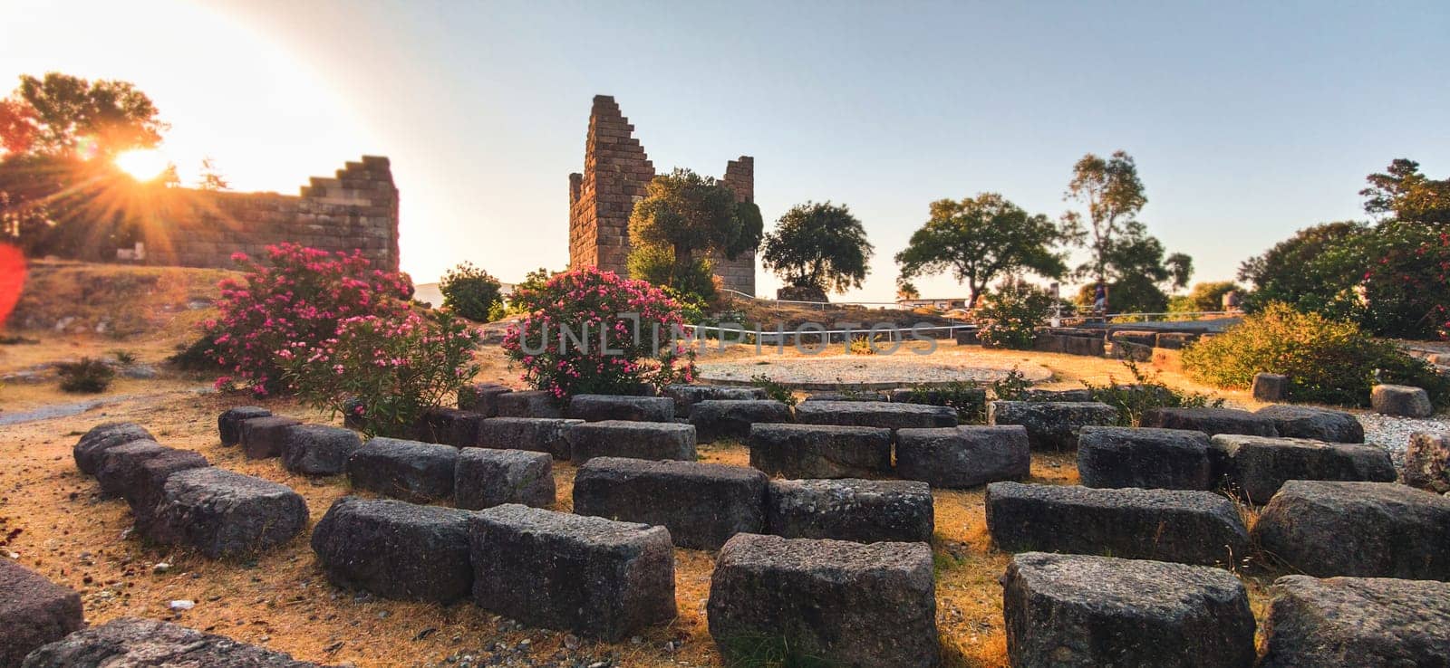 Myndos Gate, Halikarnassos, Bodrum, Mugla, Turkey. Ancient Myndos Gate in Bodrum, Turkiye. Historical sightseeing place for touristic visit. by igor010