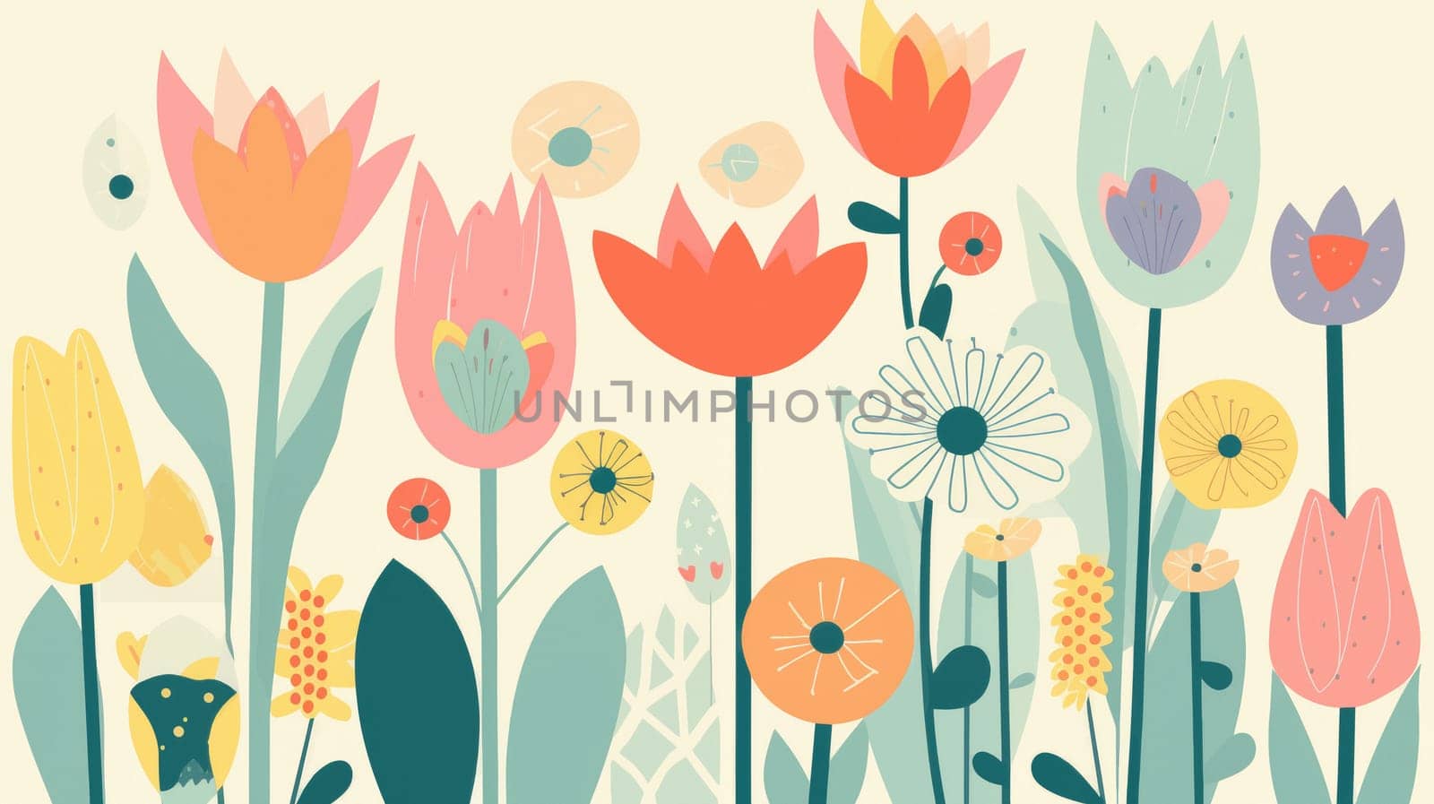 Flowers composition. Pattern made of colorful flowers on background. Flat lay, top view, copy space. download