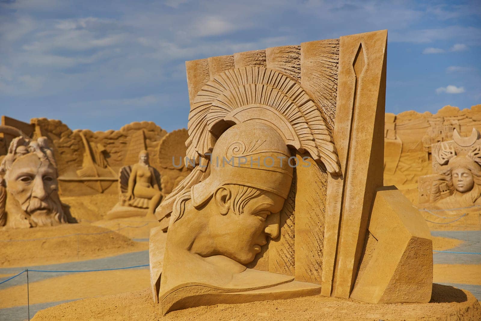 Sondervig, Denmark, May 21,2023: International Sand Sculpture Festival by Viktor_Osypenko
