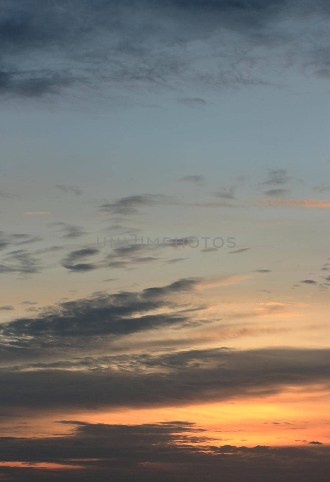Photo set of clouds in the morning, at sunrise And changing the color and shape of the clouds in different shapes