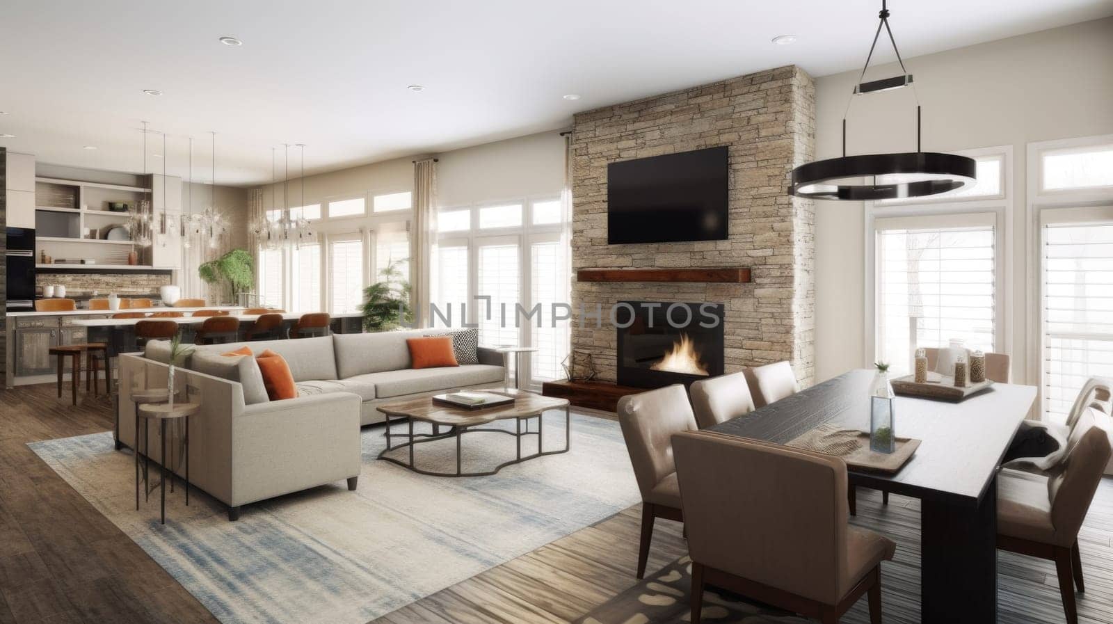 Interior design inspiration of Transitional Contemporary style dining room loveliness . by biancoblue