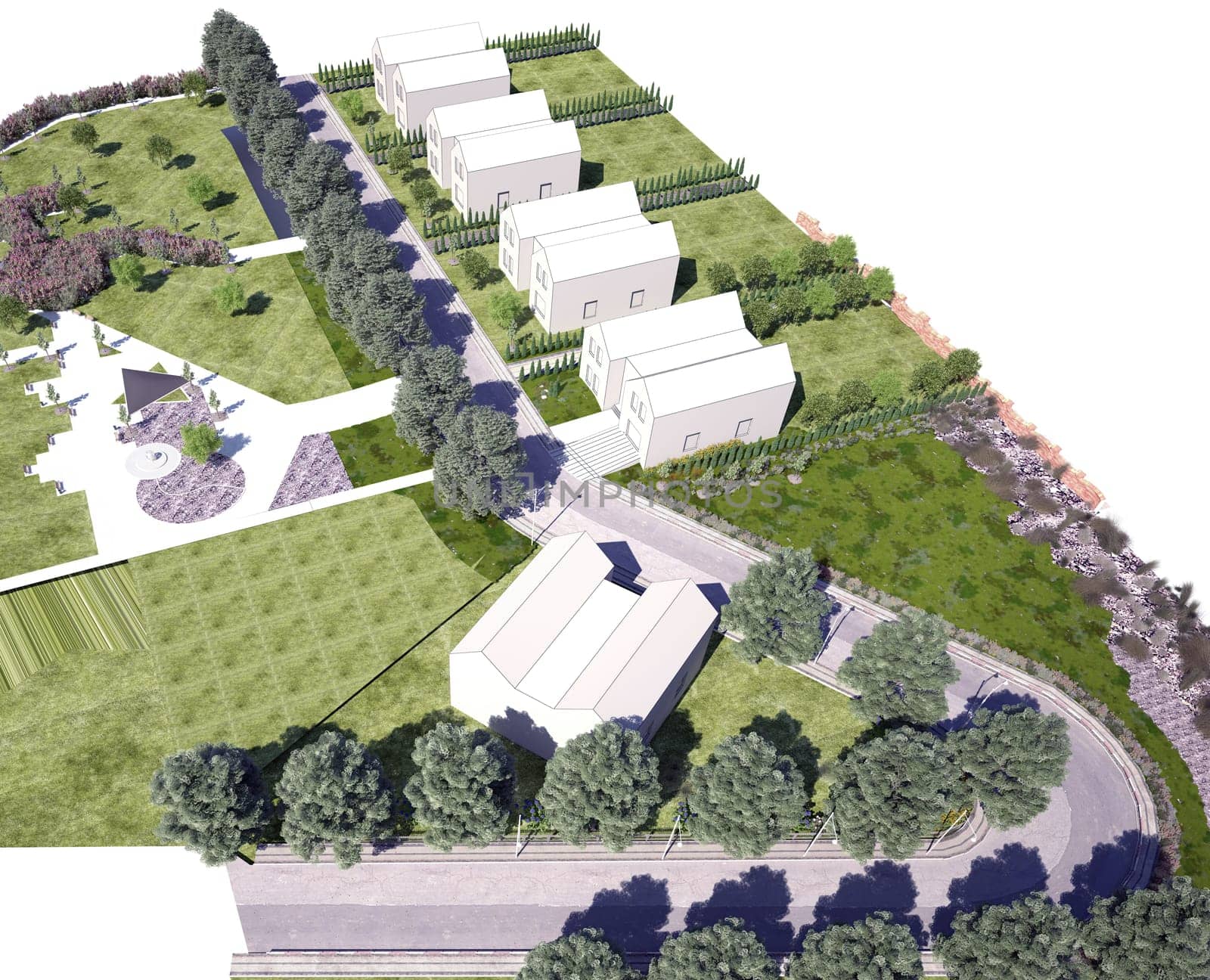 architectural model render (3d concept)