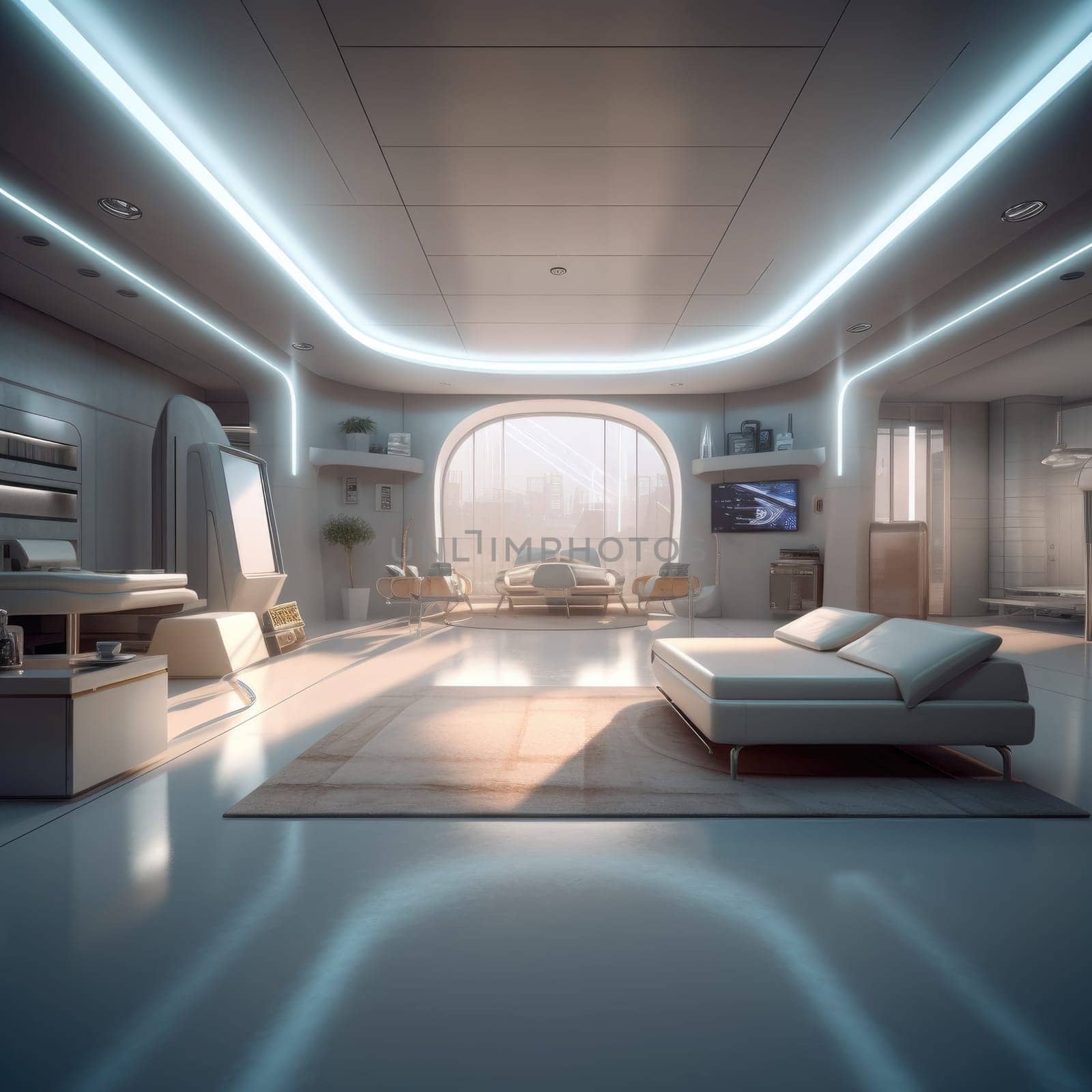 The interior of the future. High-tech by cherezoff