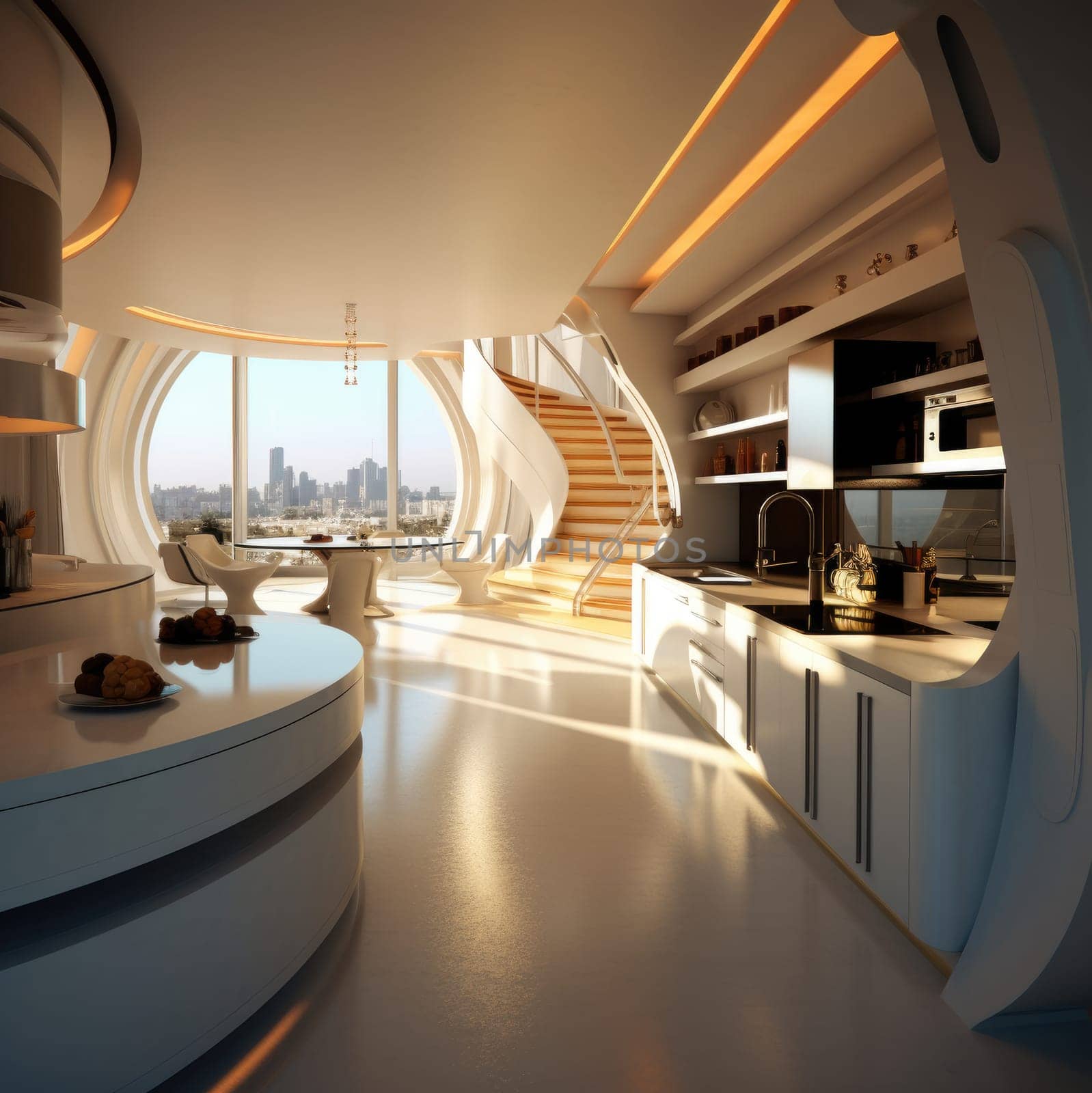 The interior of the future. High-tech by cherezoff