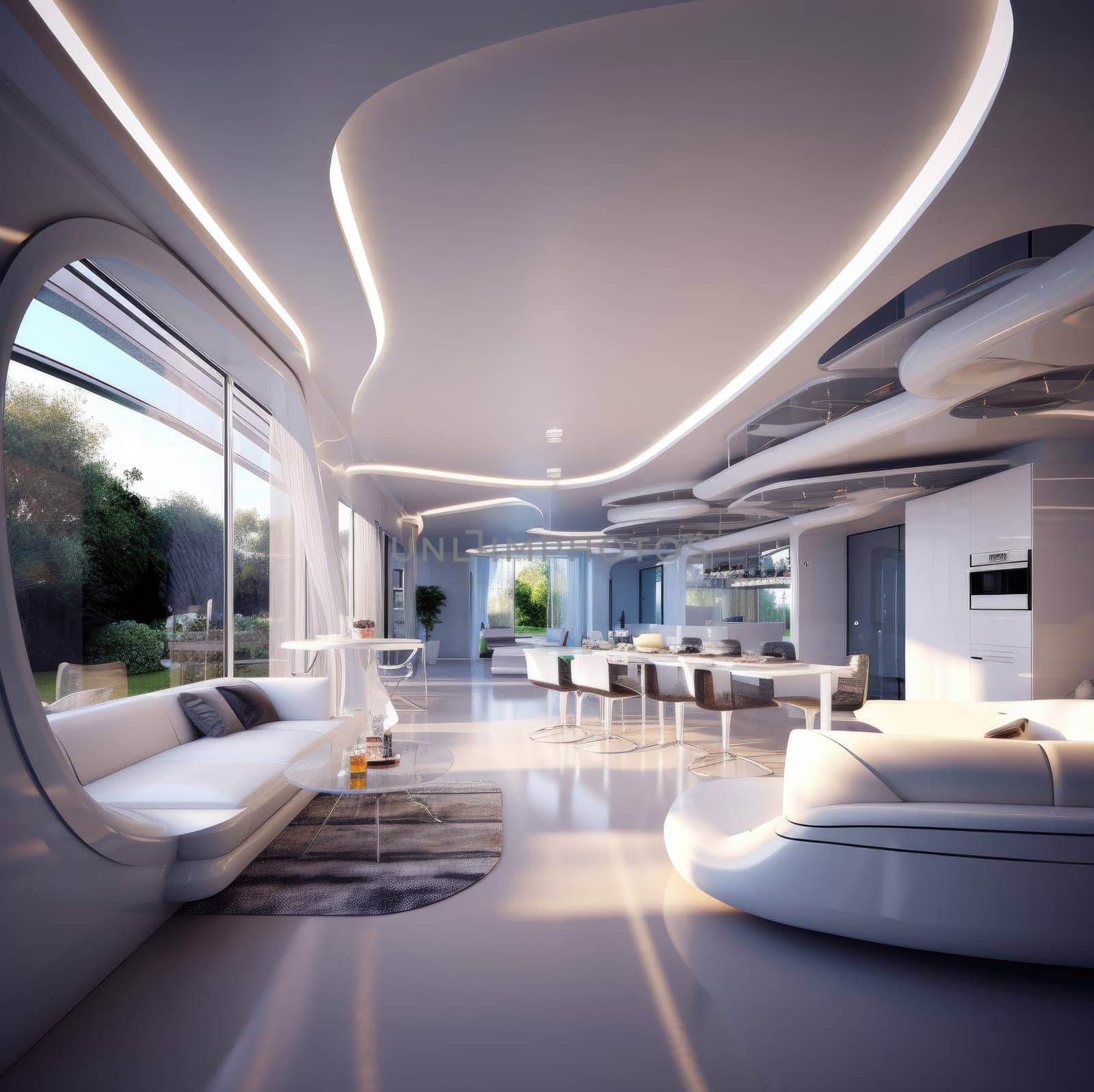 The interior of the future. High-tech by cherezoff