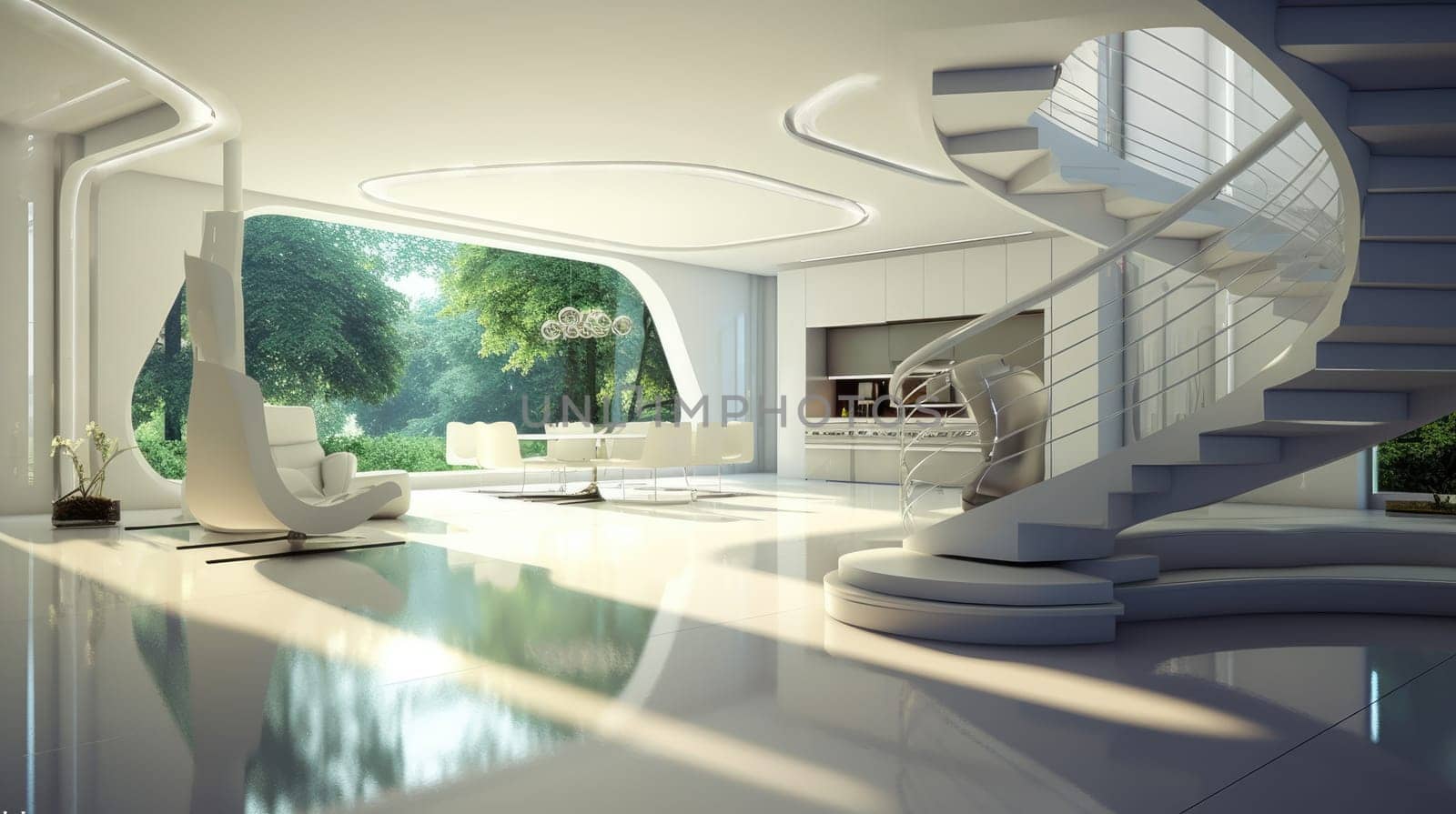 The interior of the future. High-tech by cherezoff