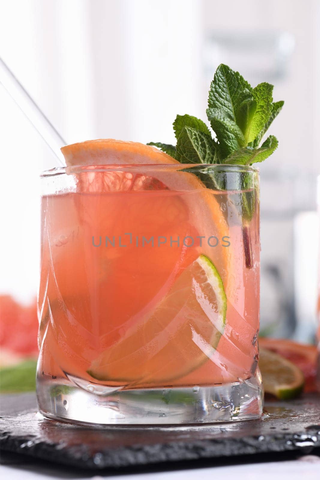 Grapefruit Pink Paloma with tequila by Apolonia