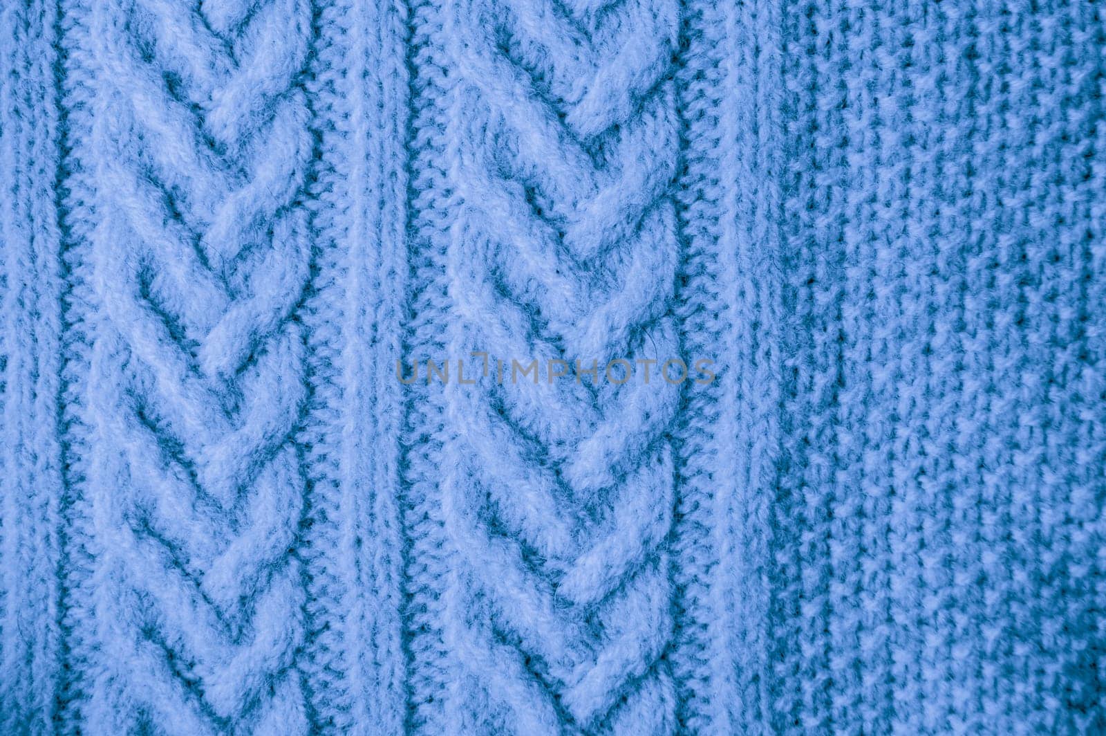 Detail Knitted Sweater. Abstract Wool Pattern. Knitwear Xmas Background. Soft Knitted Blanket. Blue Linen Thread. Nordic Warm Yarn. Weave Print Cashmere. Knitted Sweater.