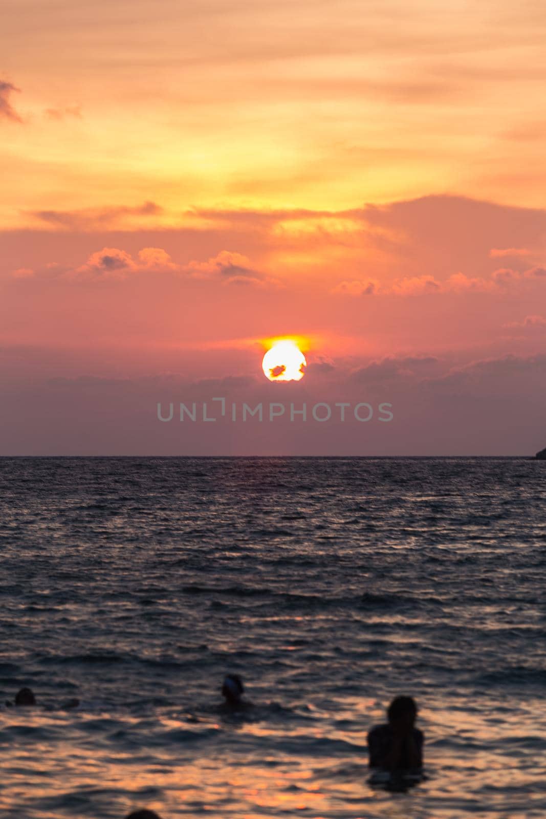 Island sea sunset by Wmpix