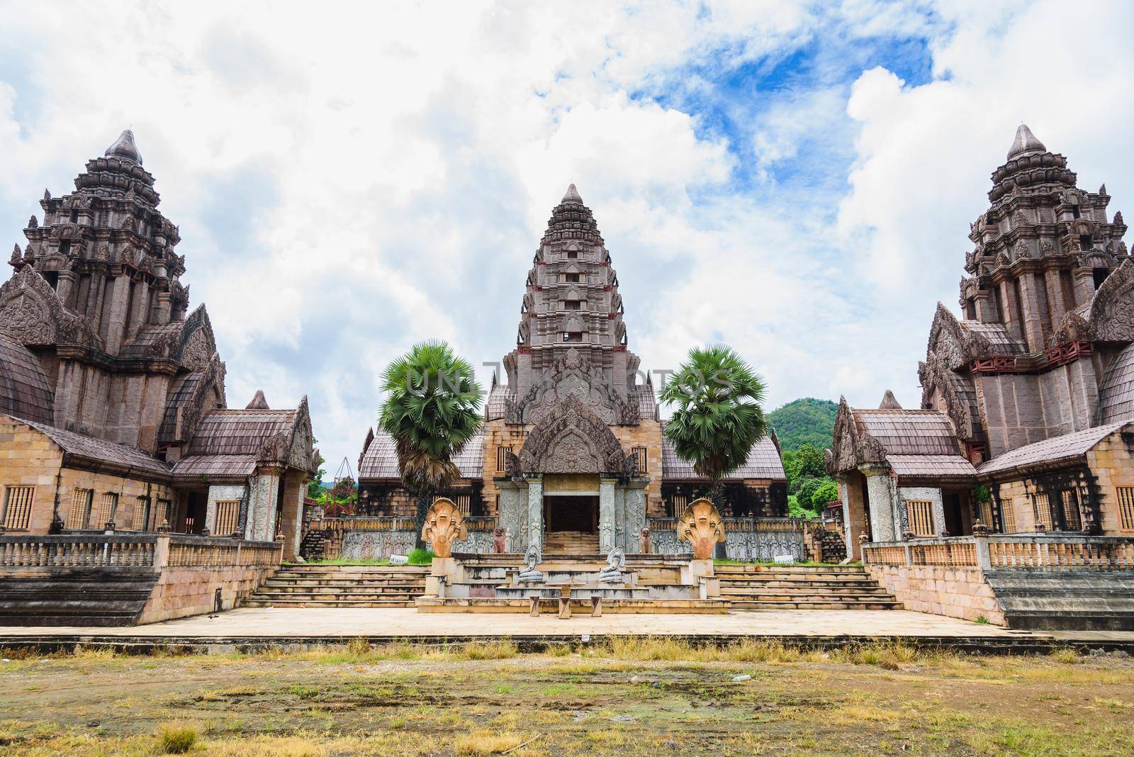 Ancient buddhist khmer temple in Angkor Wat complex, Cambodia by Wmpix