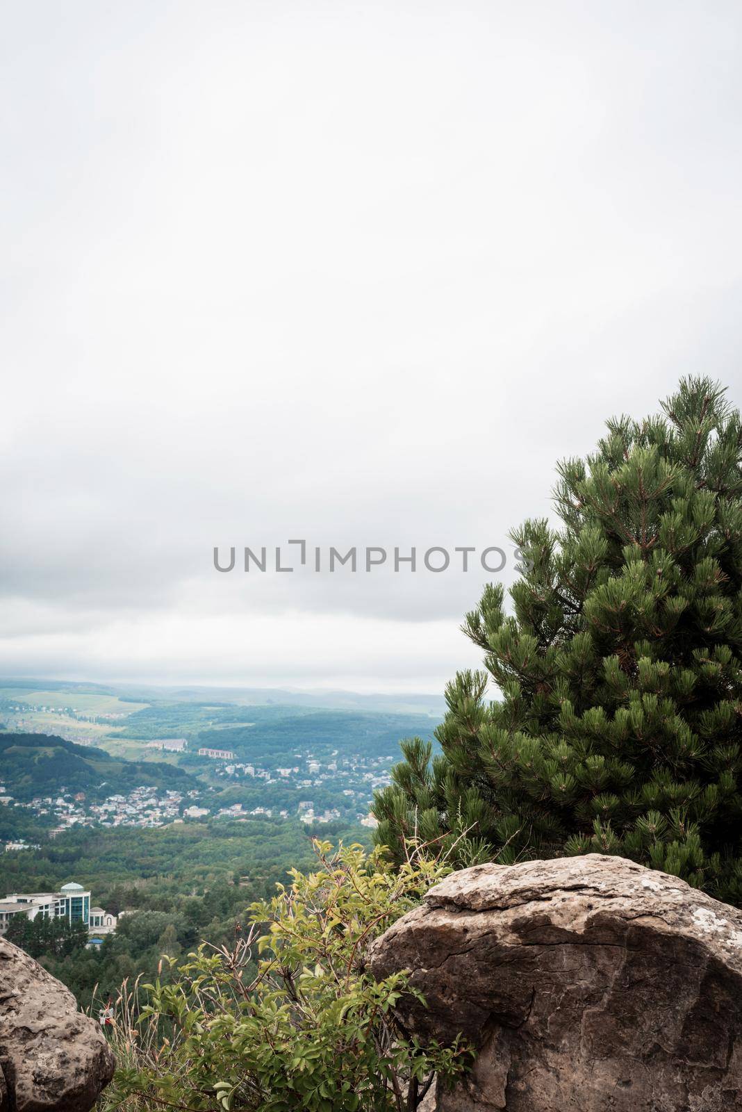 Mountain peak rocks landscape. Mountain panorama. Mountain range panoramic landscape. Mountain range panorama