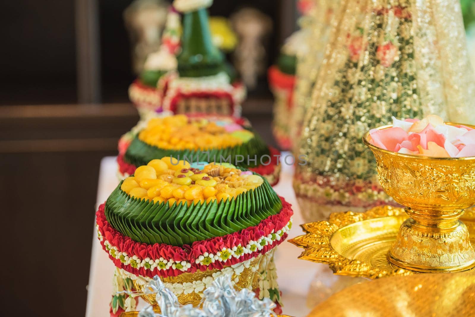 Thai wedding accessories for Relaunch ceremony