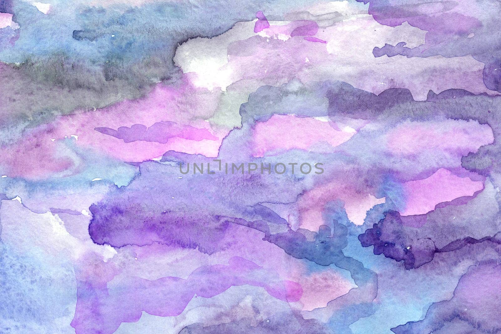 Gradient Purple hand-drawn watercolor background by Dustick