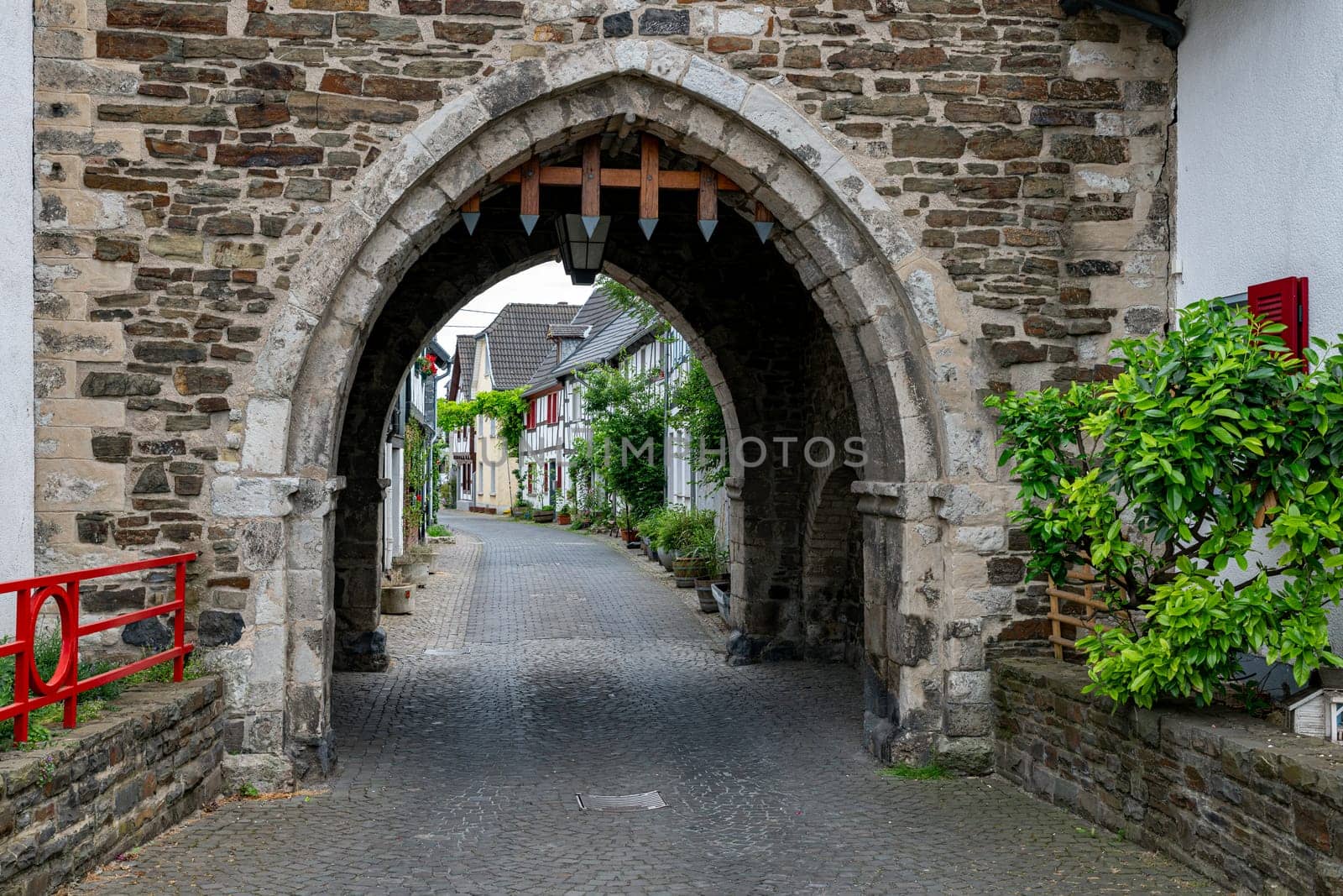 typical german houses in the old town of erpel by compuinfoto