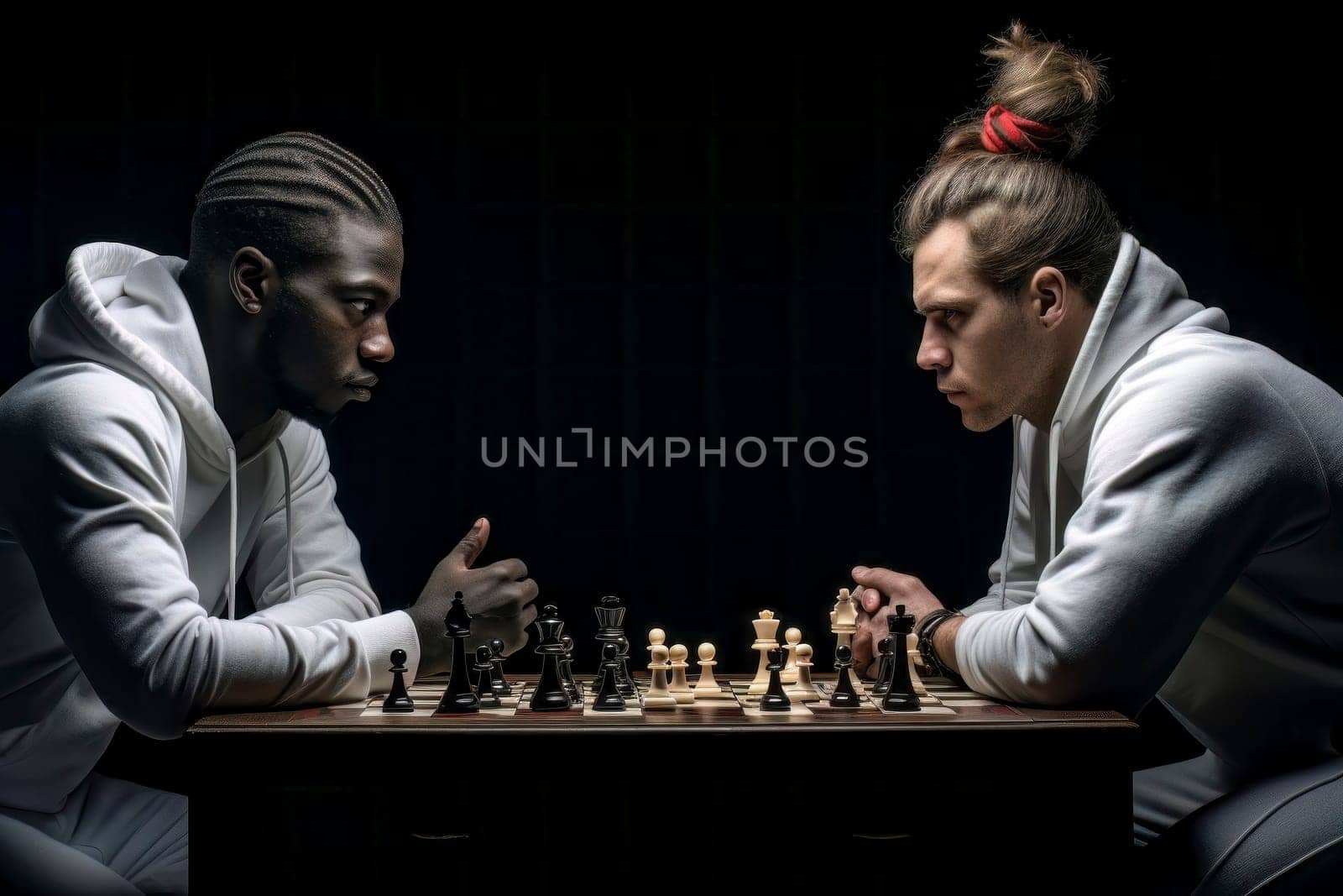 A captivating image of young individuals engaged in a chess game, symbolizing the essence of challenge and strategy.