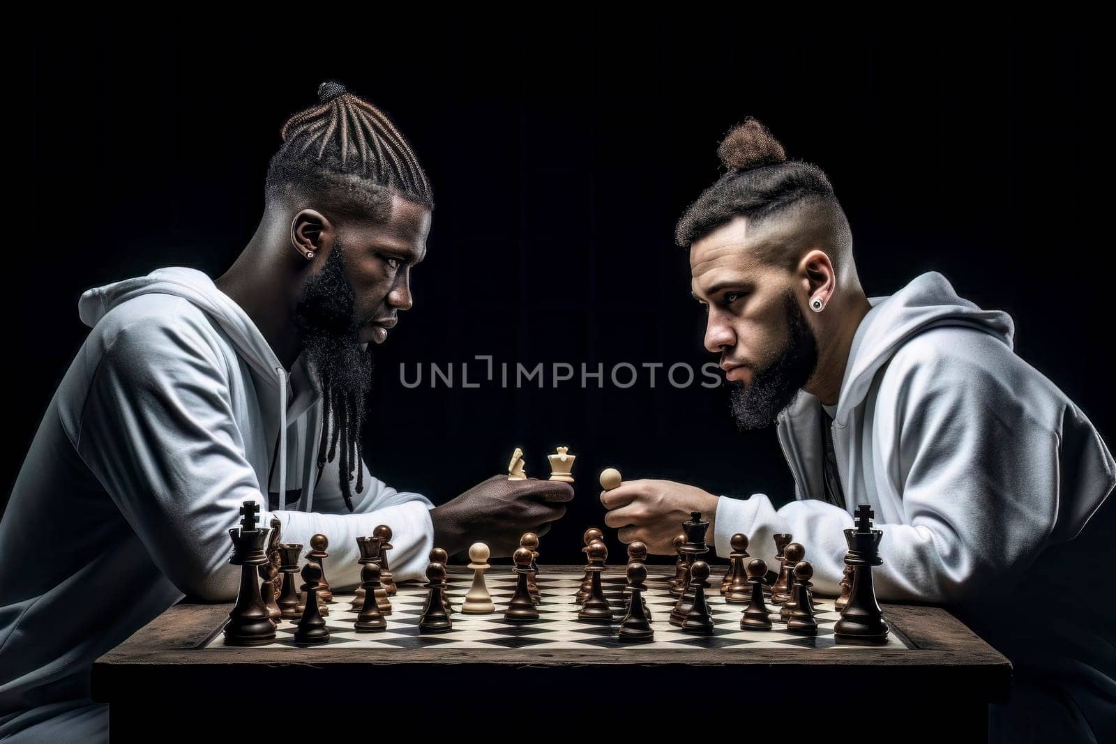 A captivating image of young individuals engaged in a chess game, symbolizing the essence of challenge and strategy.