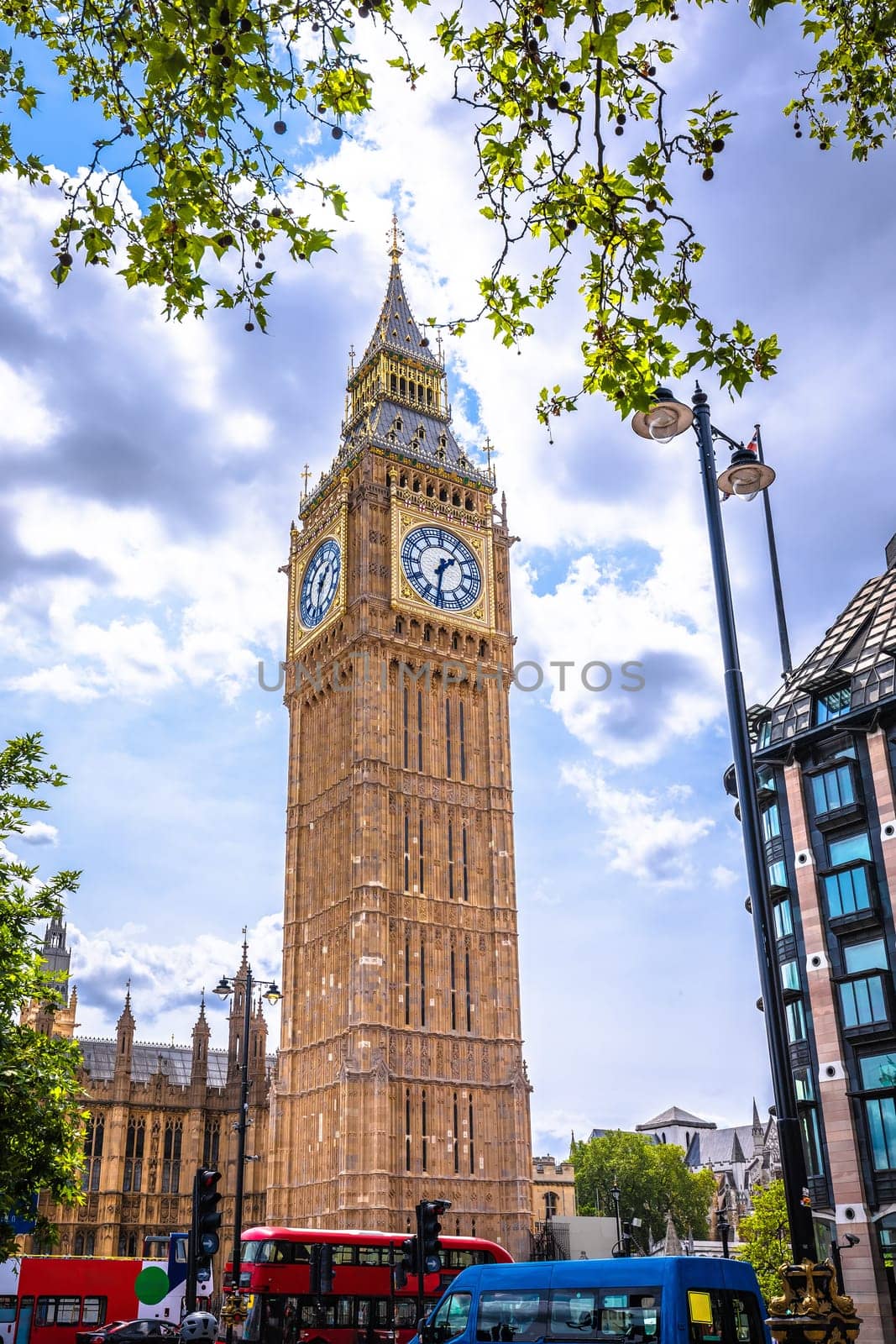 Palace of Westminster and Big Ben view, capital of UK famous landmark