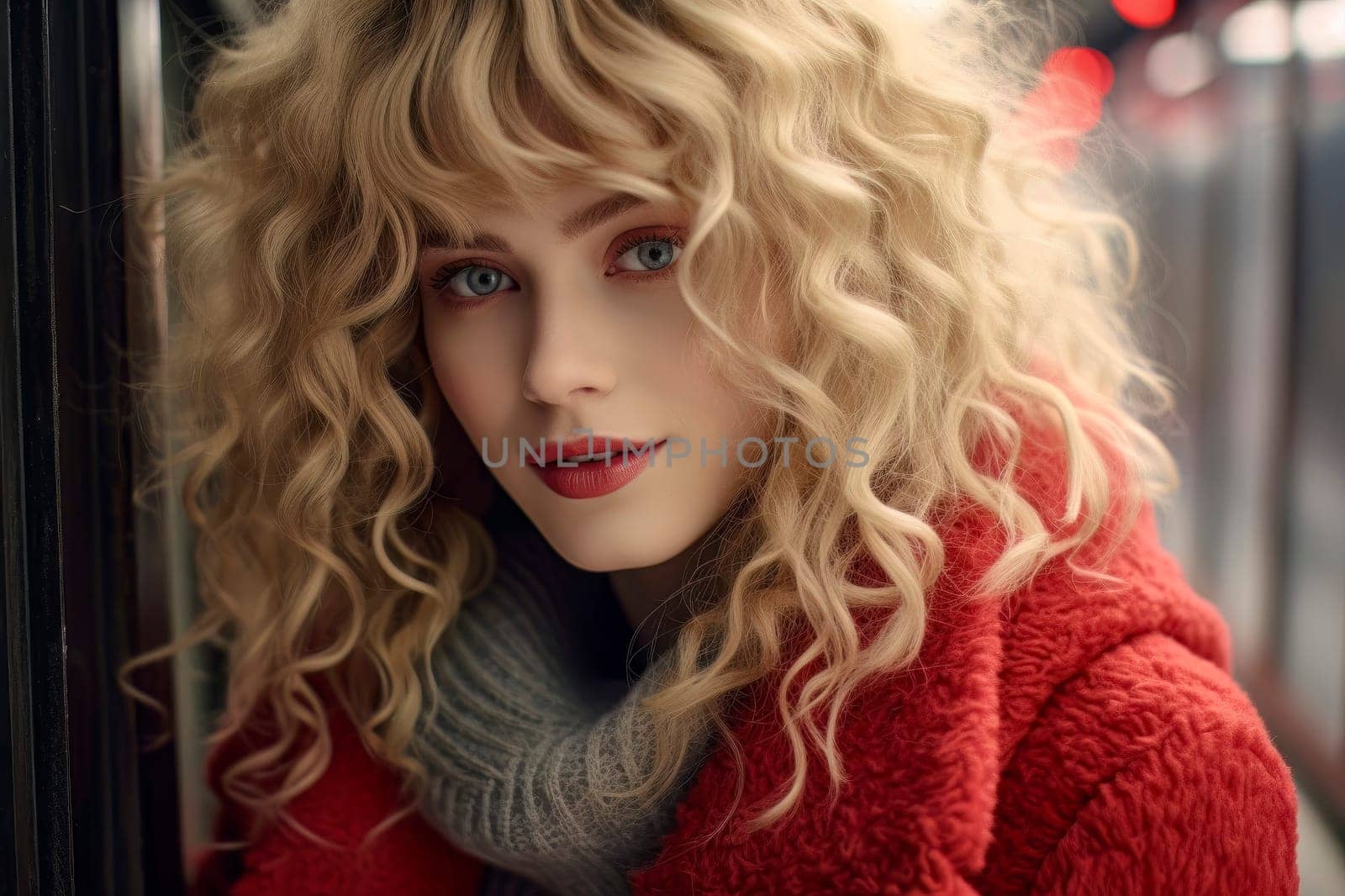 Radiant Blonde Girl with Wavy Hair Portrait by pippocarlot