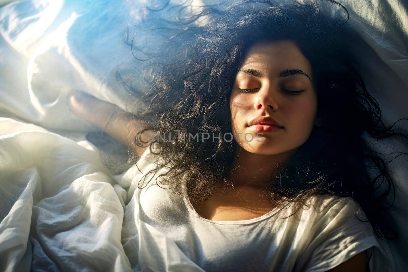 Cute Girl Dreaming While Asleep by pippocarlot