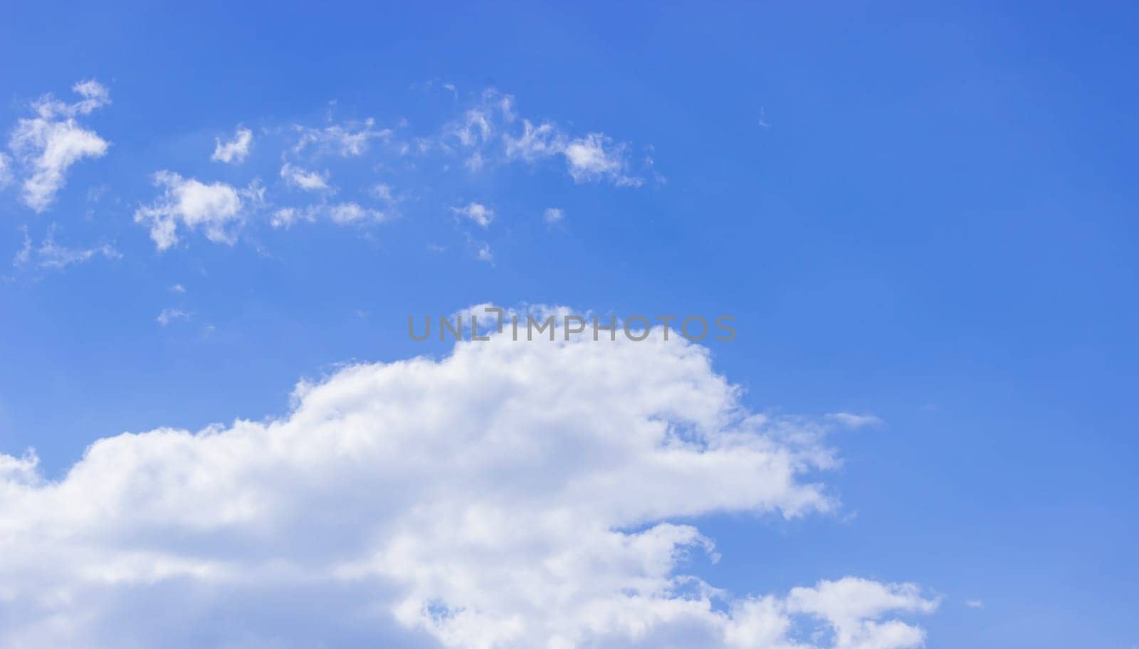Summer blue sky cloud gradient light white background. Selective focus
