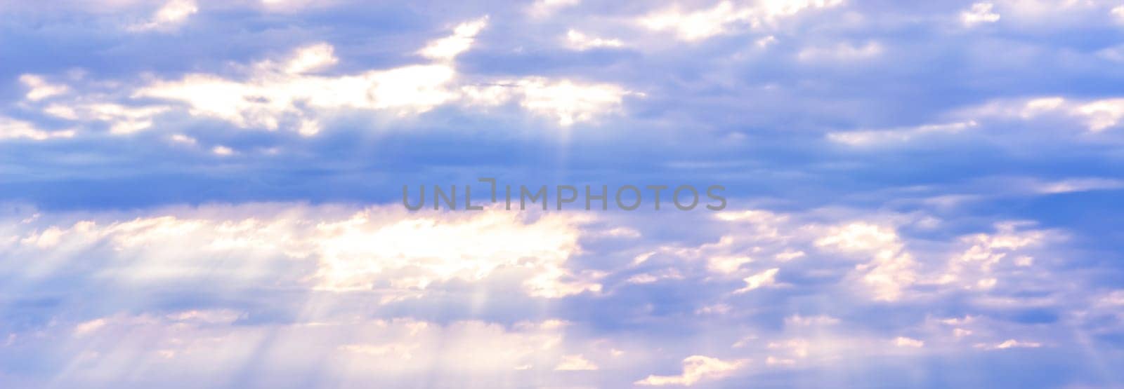 Summer blue sky cloud gradient light white background. Selective focus