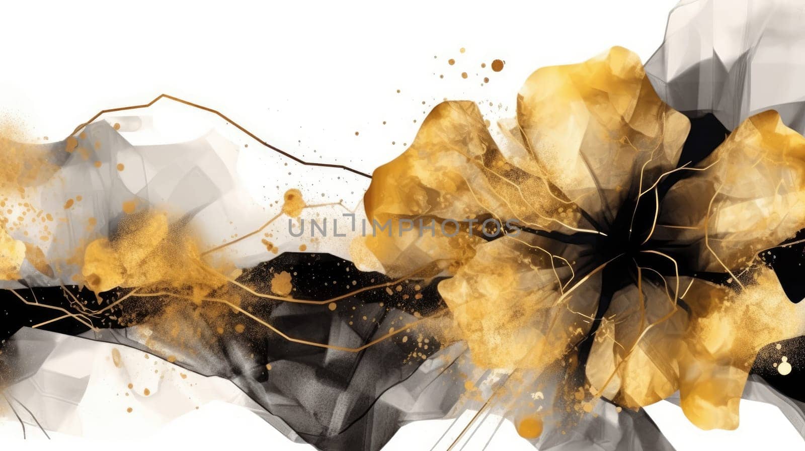 Watercolor abstract design for background of wedding or buzzy social media banner generative AI