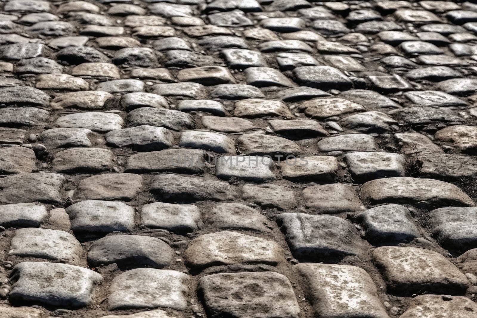 Background of an old cobblestone street in a historic old town. by MP_foto71