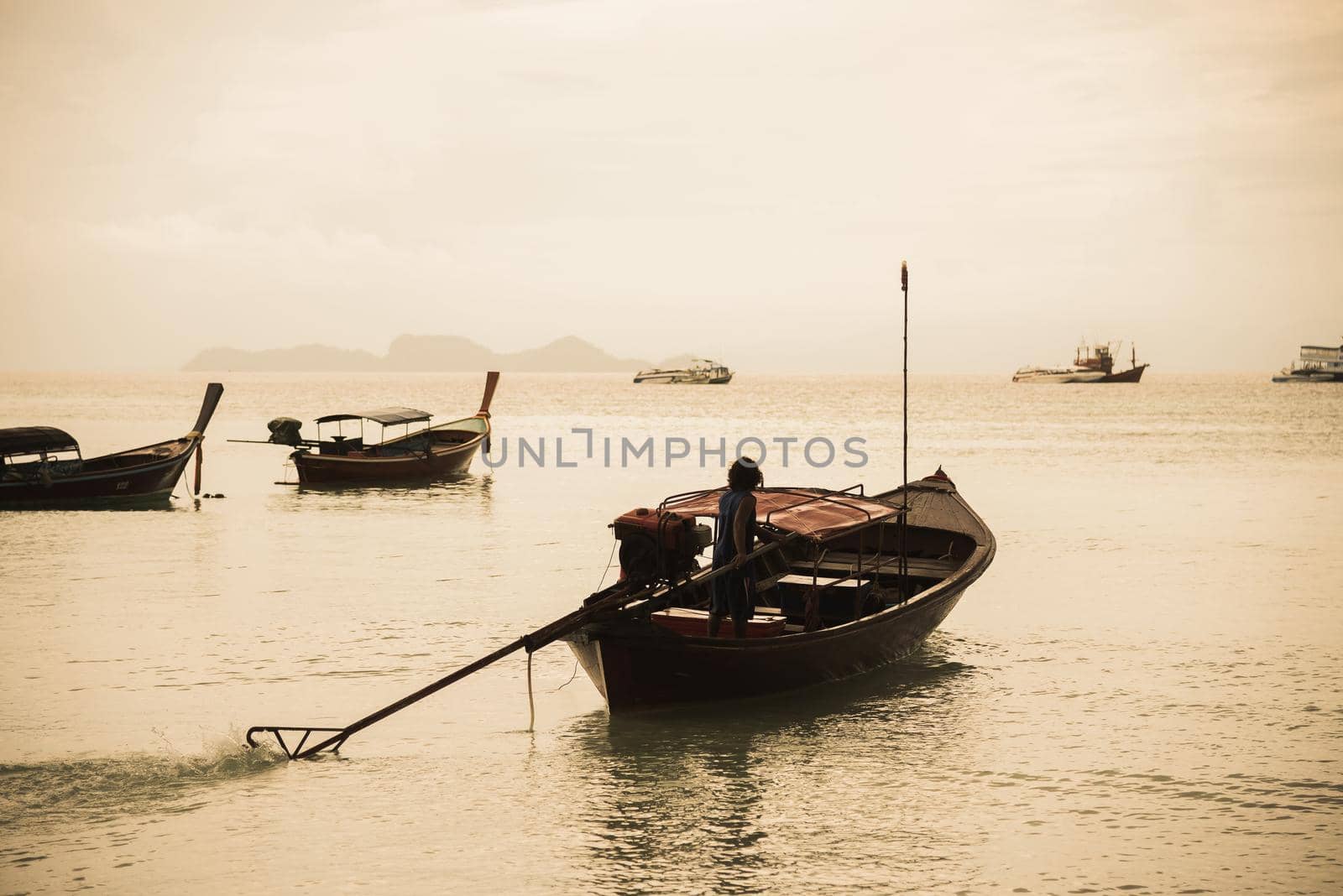 Fishing boat on thailand by Wmpix