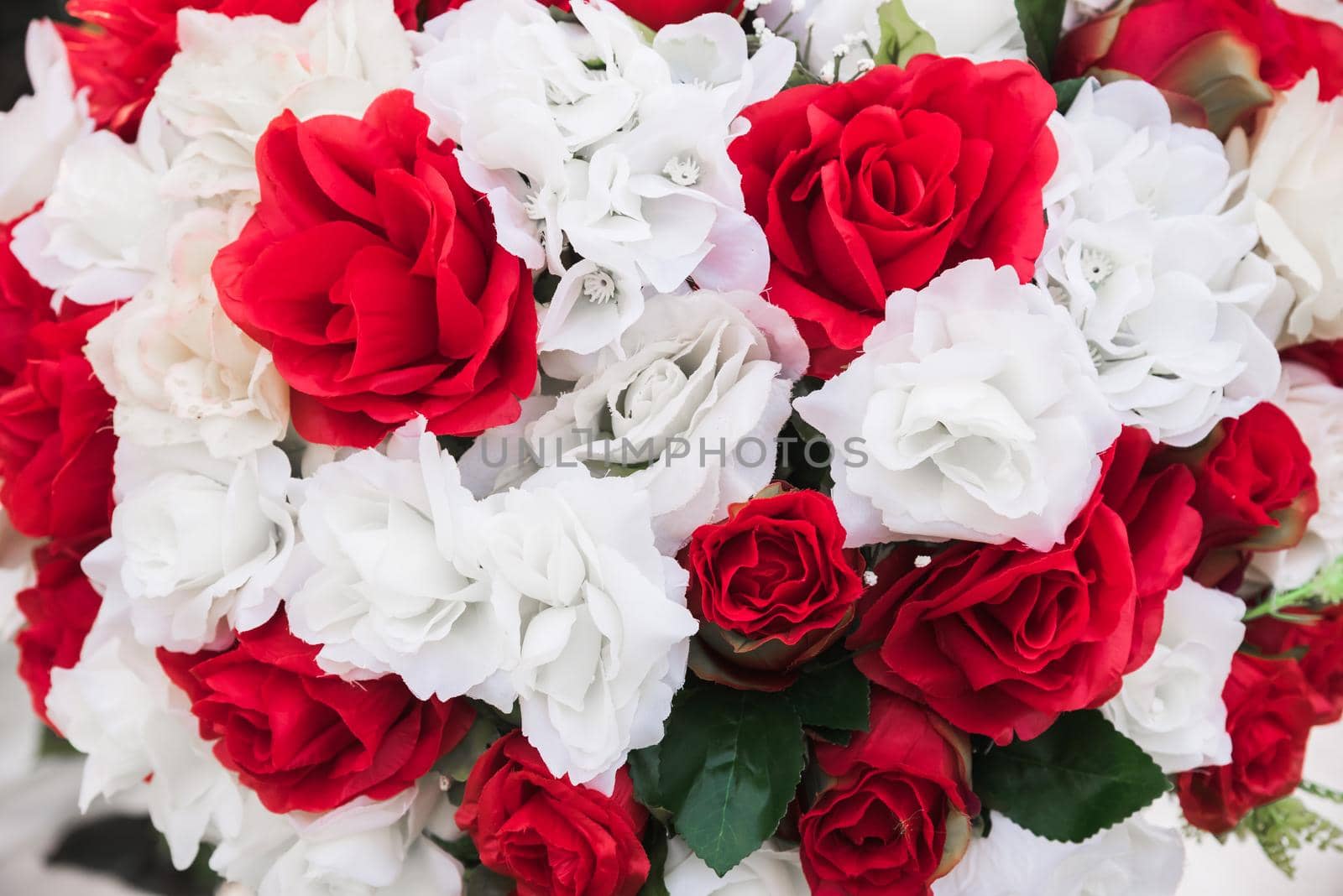 Natural background of fresh roses by Wmpix