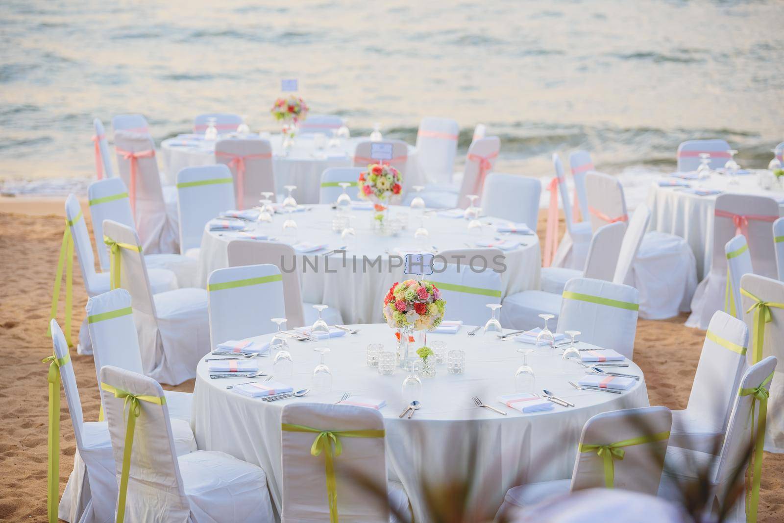 Wedding place on the beach