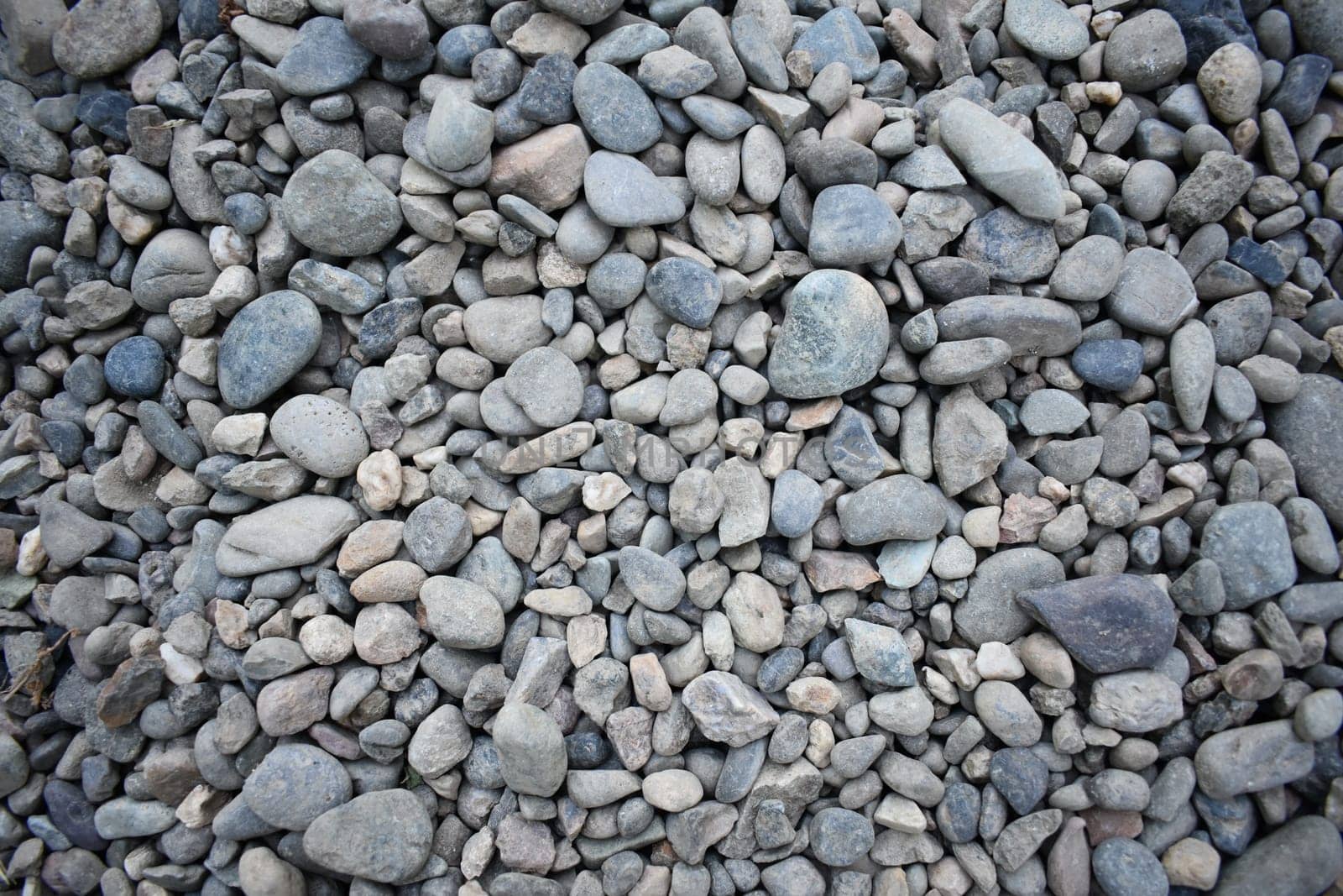Medium Large Smooth Pebble Texture on Ground of Trail. High quality photo