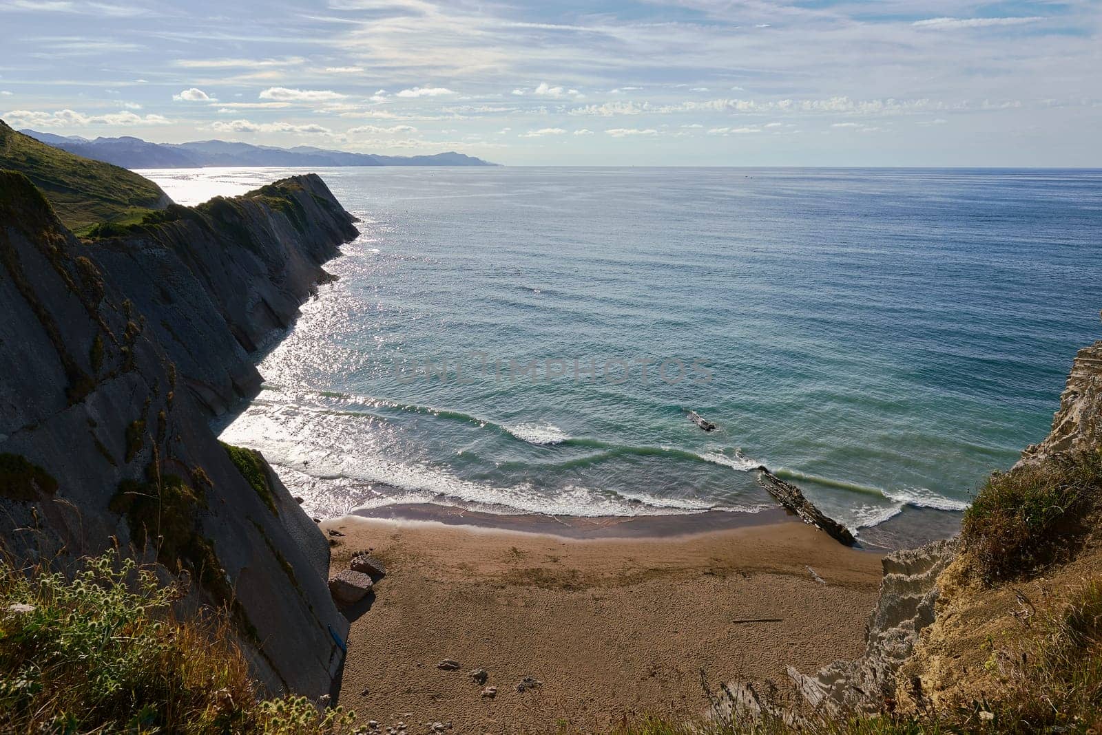 Rock formations on the coast of Zumaya, Spain by raul_ruiz