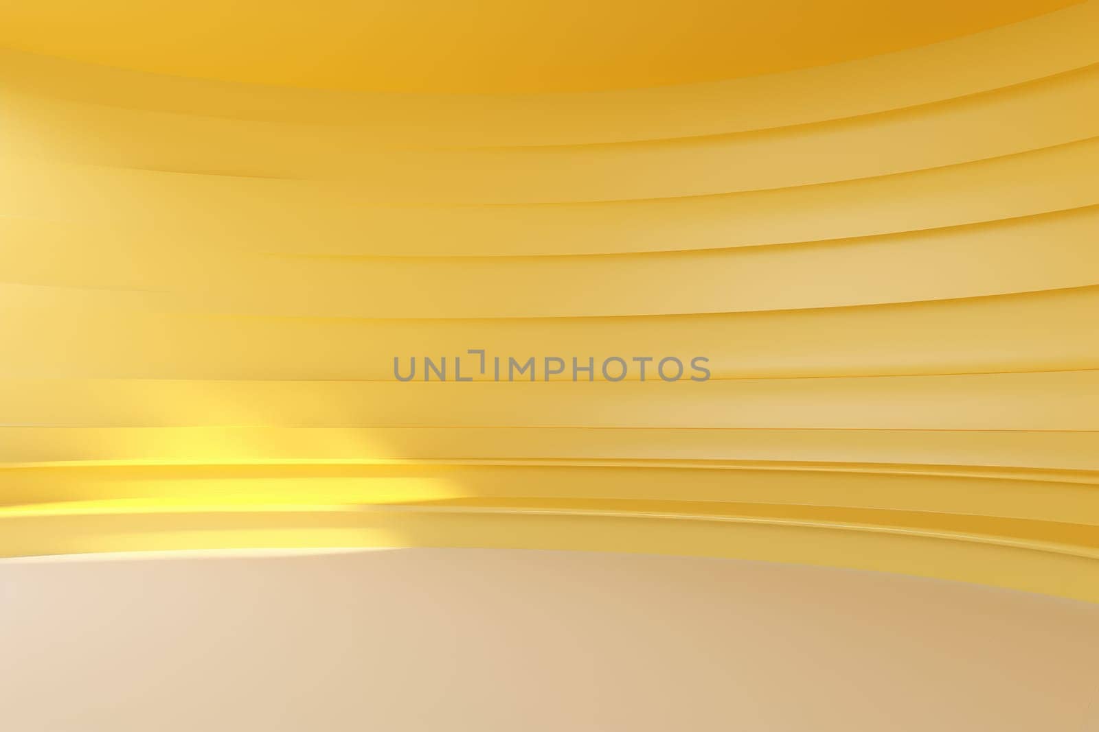 Colorful minimal interior, wall and floor with shadow, product podium or display , AI Generated