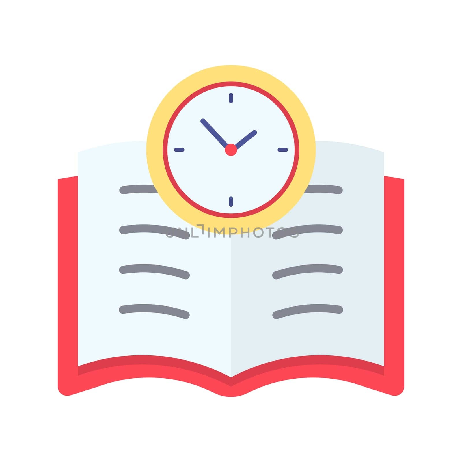 Time To Study Icon Image. by ICONBUNNY