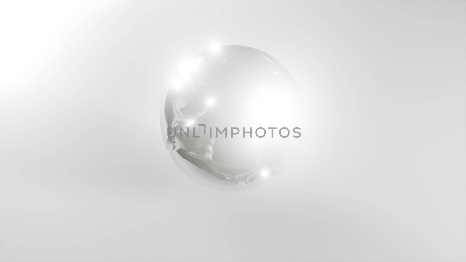 3d Silver sphere by nolimit046