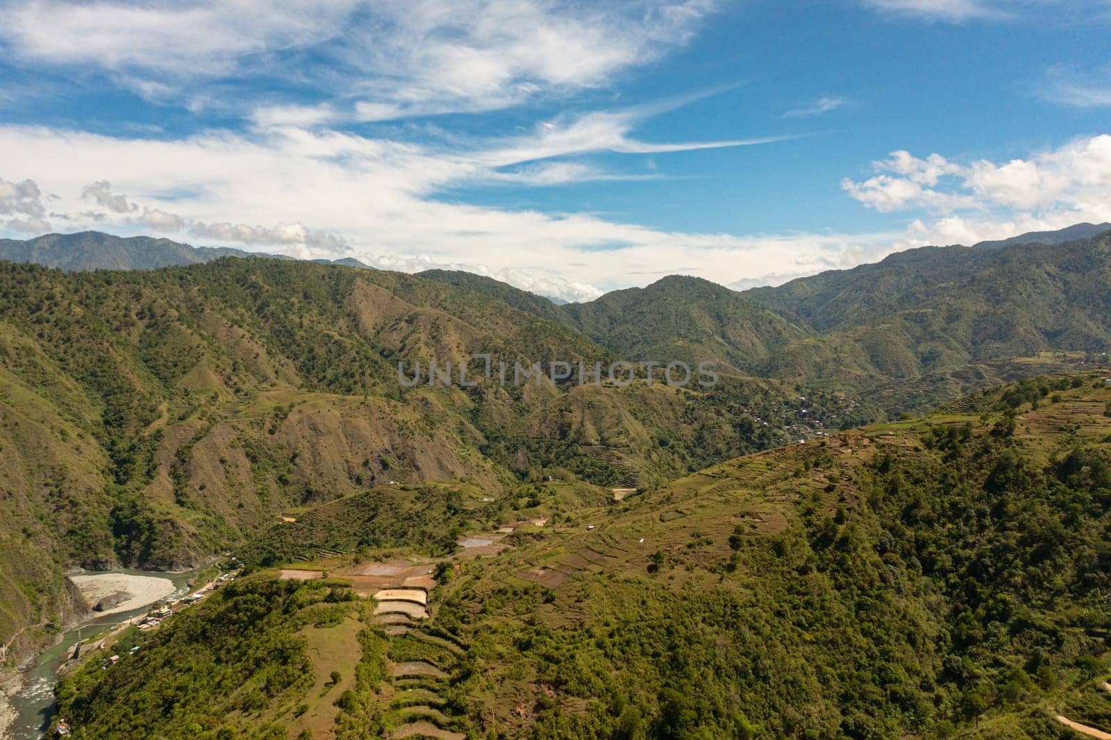 Rice terraces in a mountainous province. Philippines, Luzon.