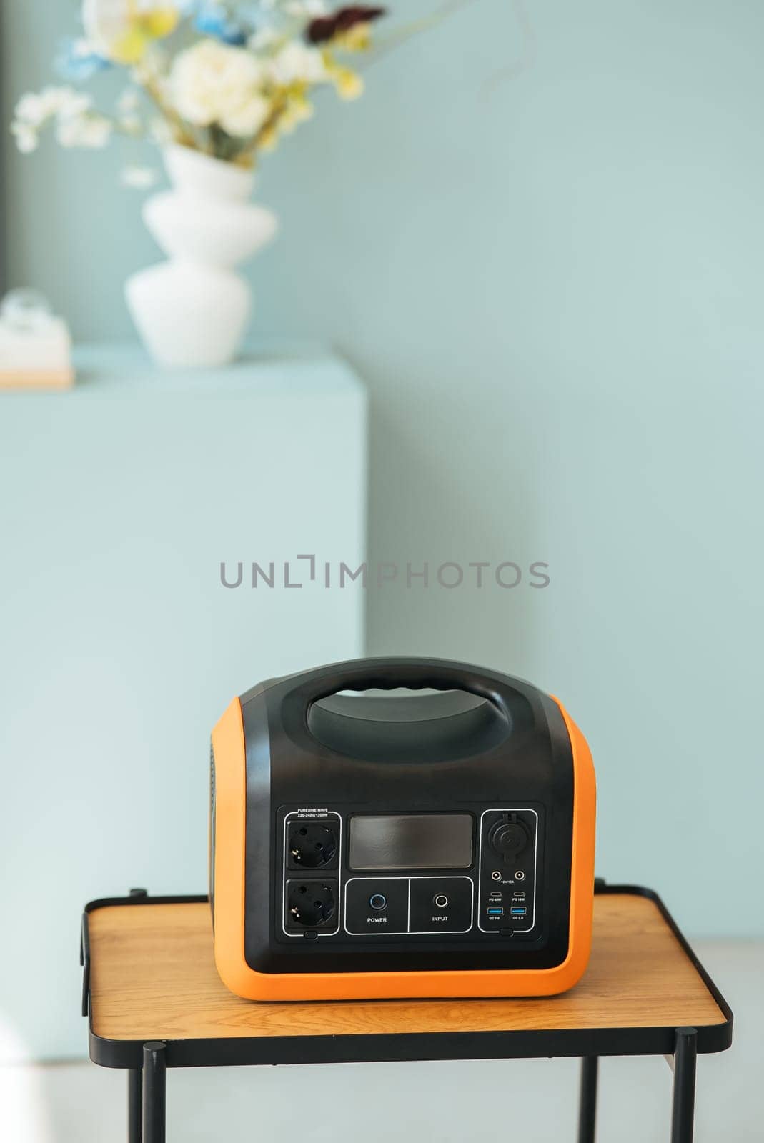 portable power station at home interior by teksomolika