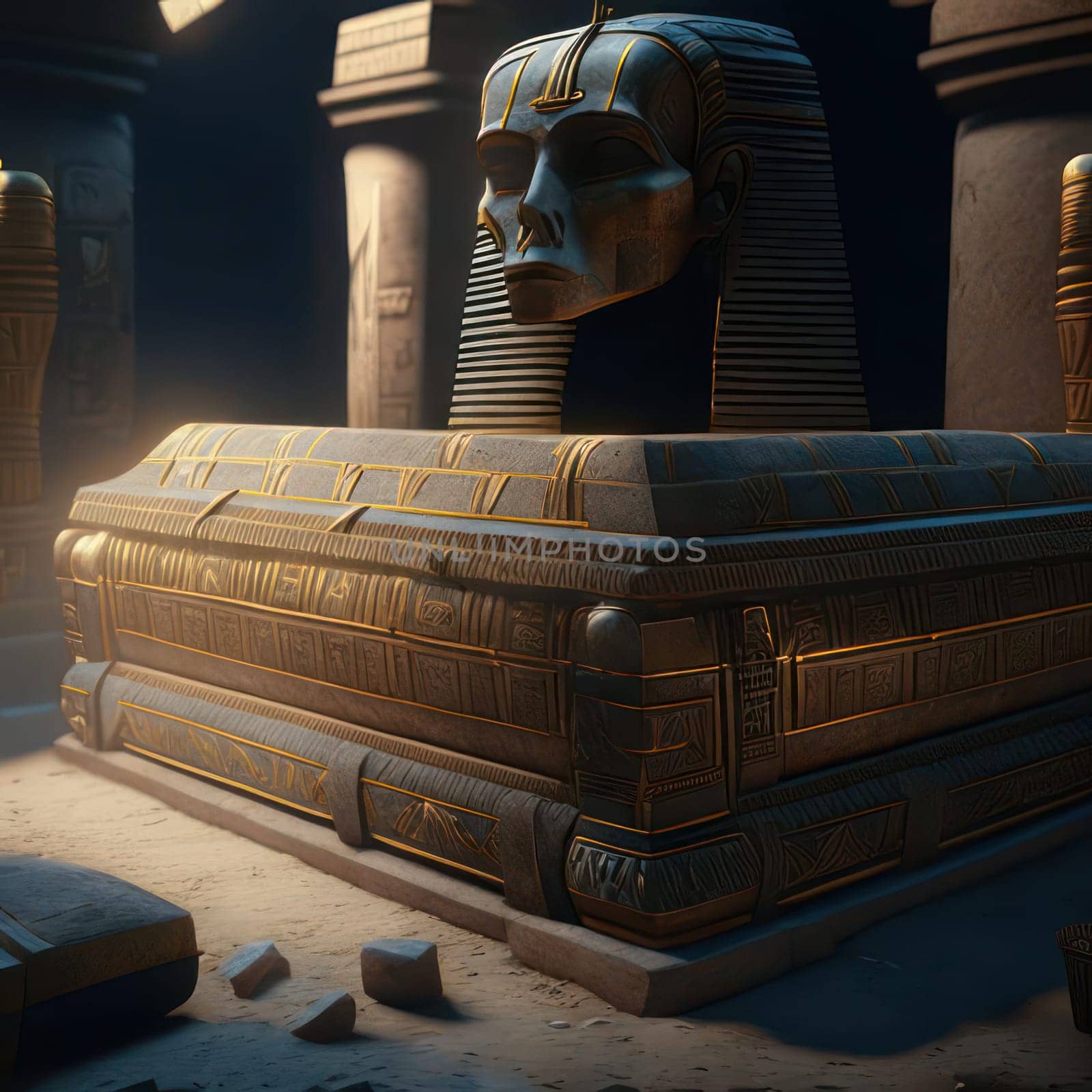 Pharaoh's Tomb. Image created by AI