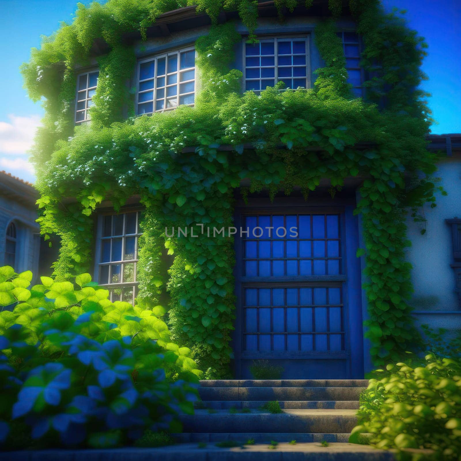 Plants on the house. Image created by AI