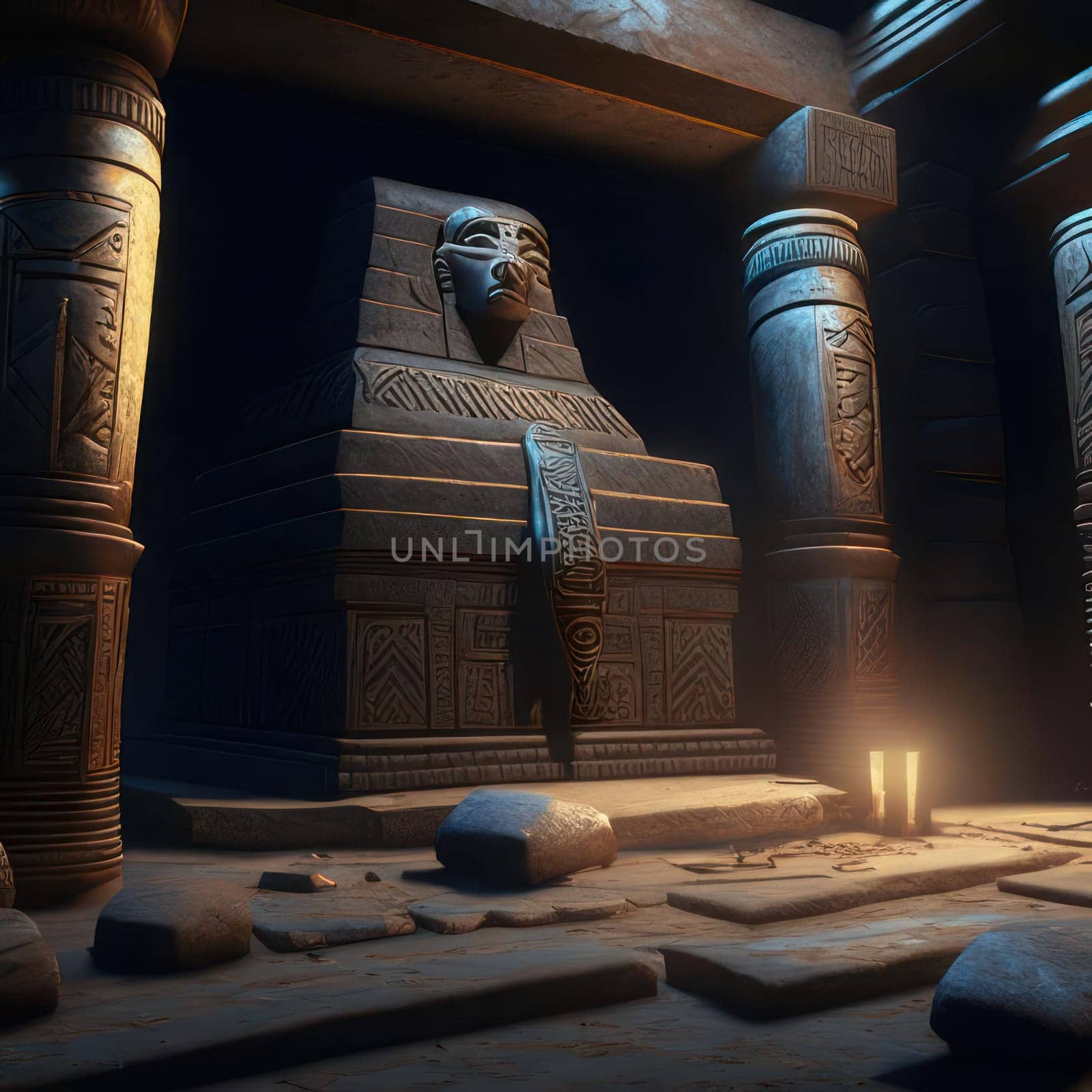 Pharaoh's Tomb. Image created by AI