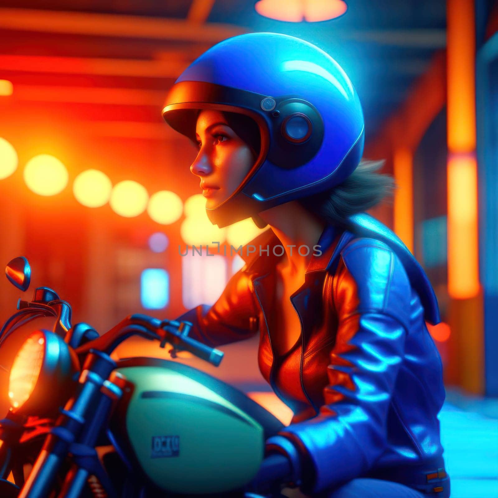 Girl on a motorcycle by nolimit046