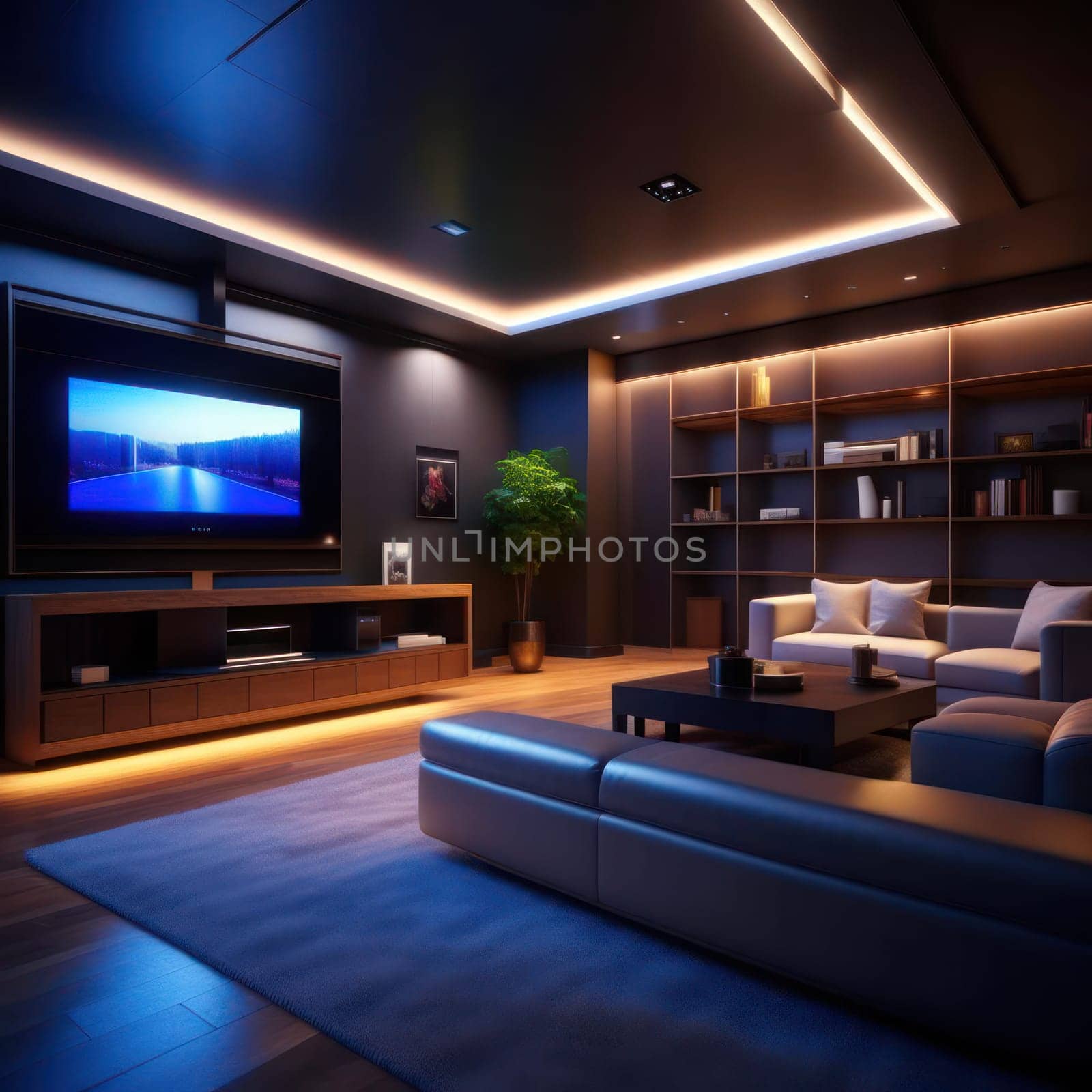 Home Cinema. Image created by AI