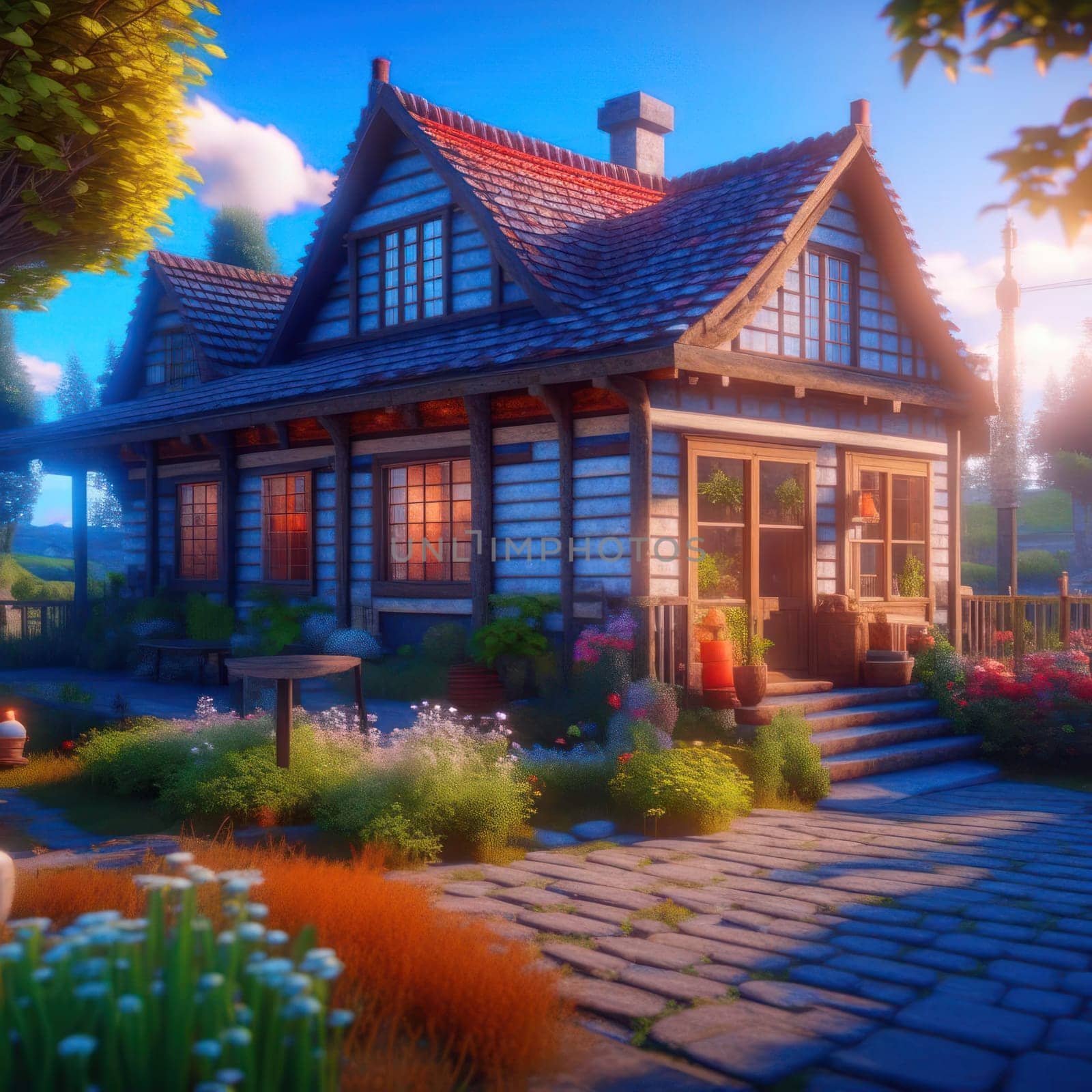 Beautiful house. Image created by AI