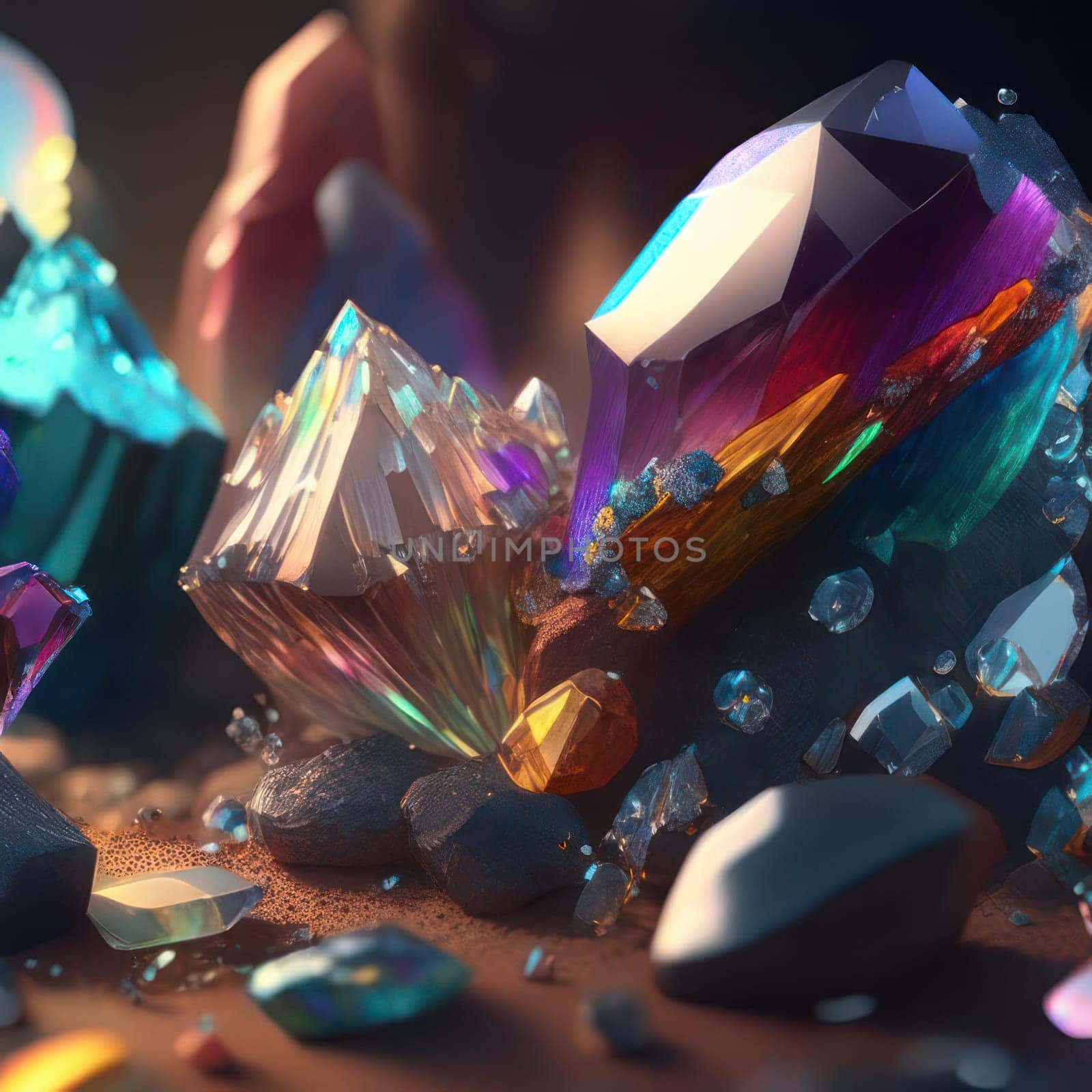 Crystals. Image created by AI by nolimit046