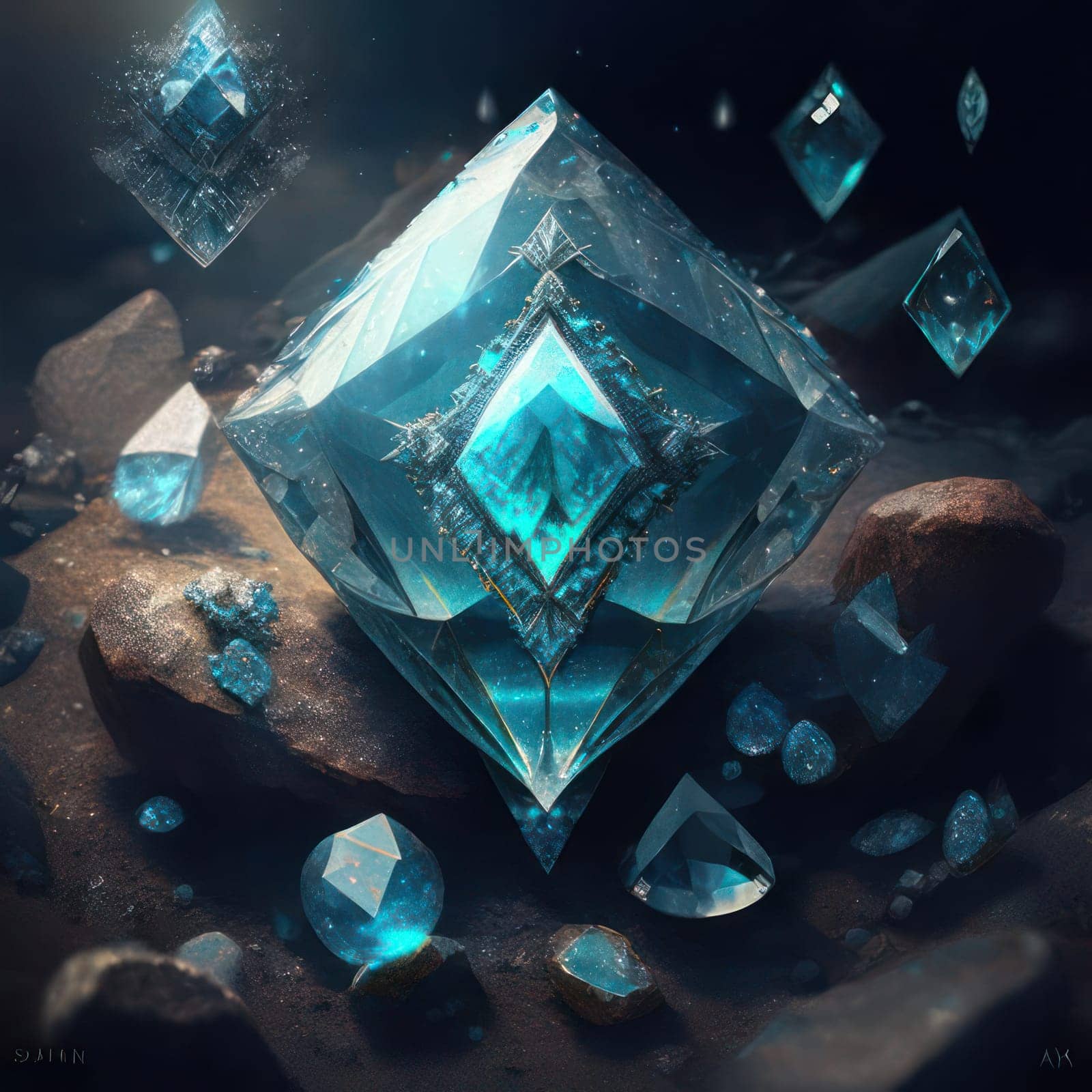 Magic crystals. Image created by AI