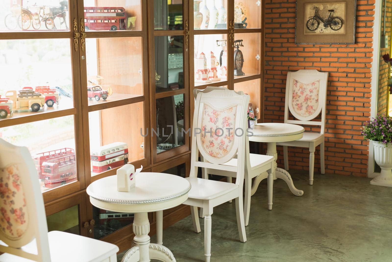 restaurant interior vintage by Wmpix