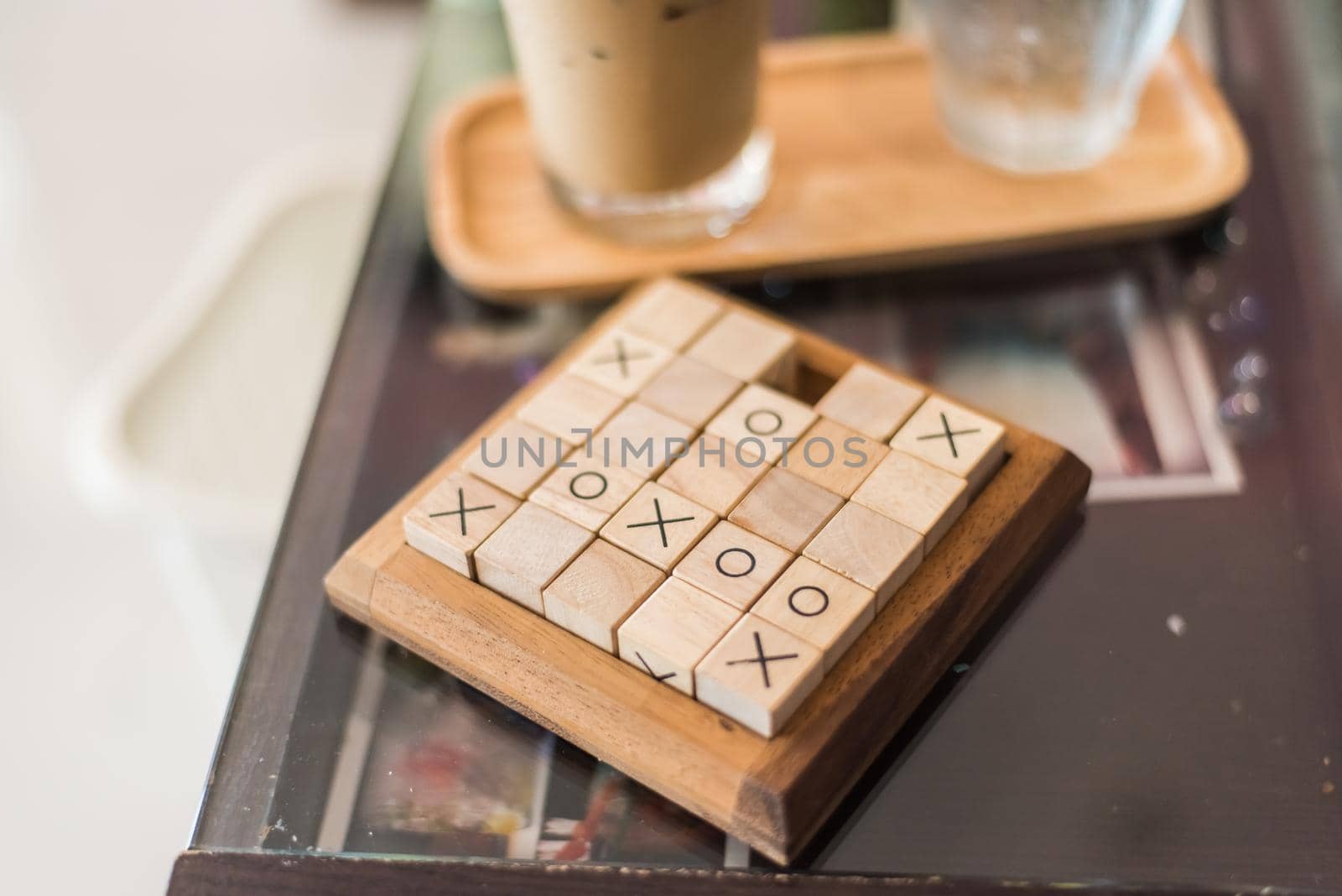 Wood sudoku board and tiles by Wmpix