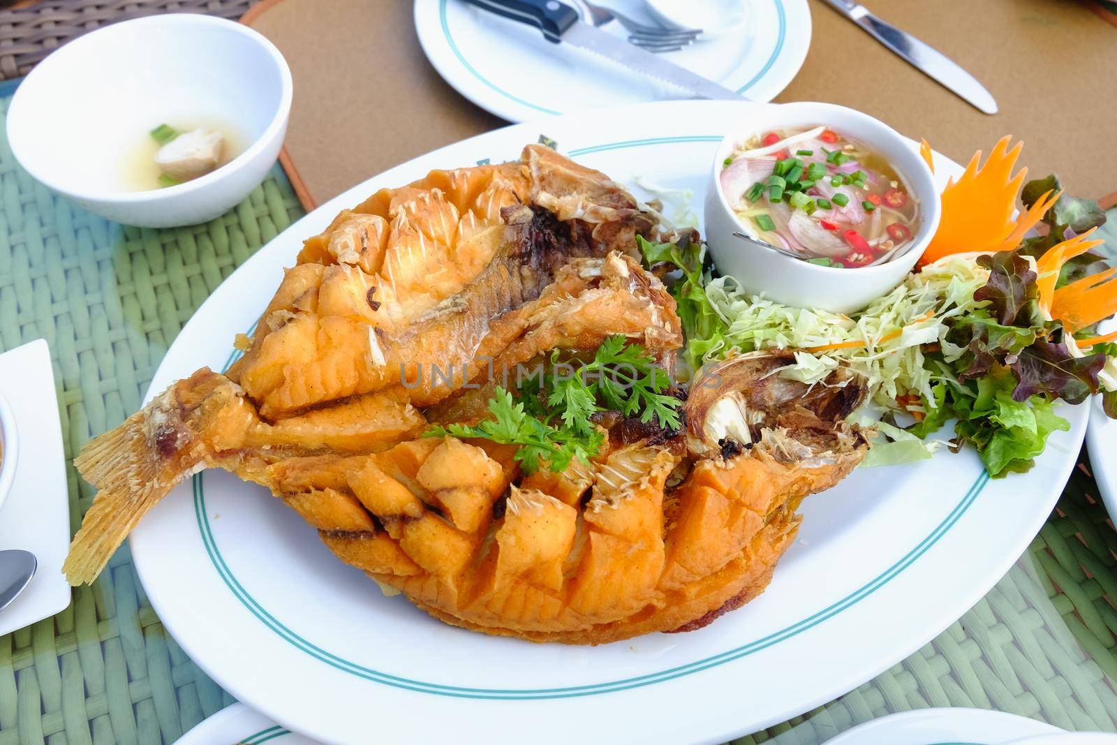 Thai foods on the table