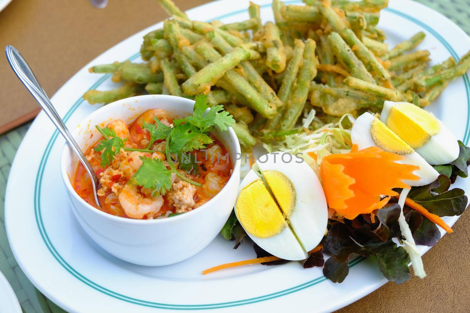 Thai foods on the table